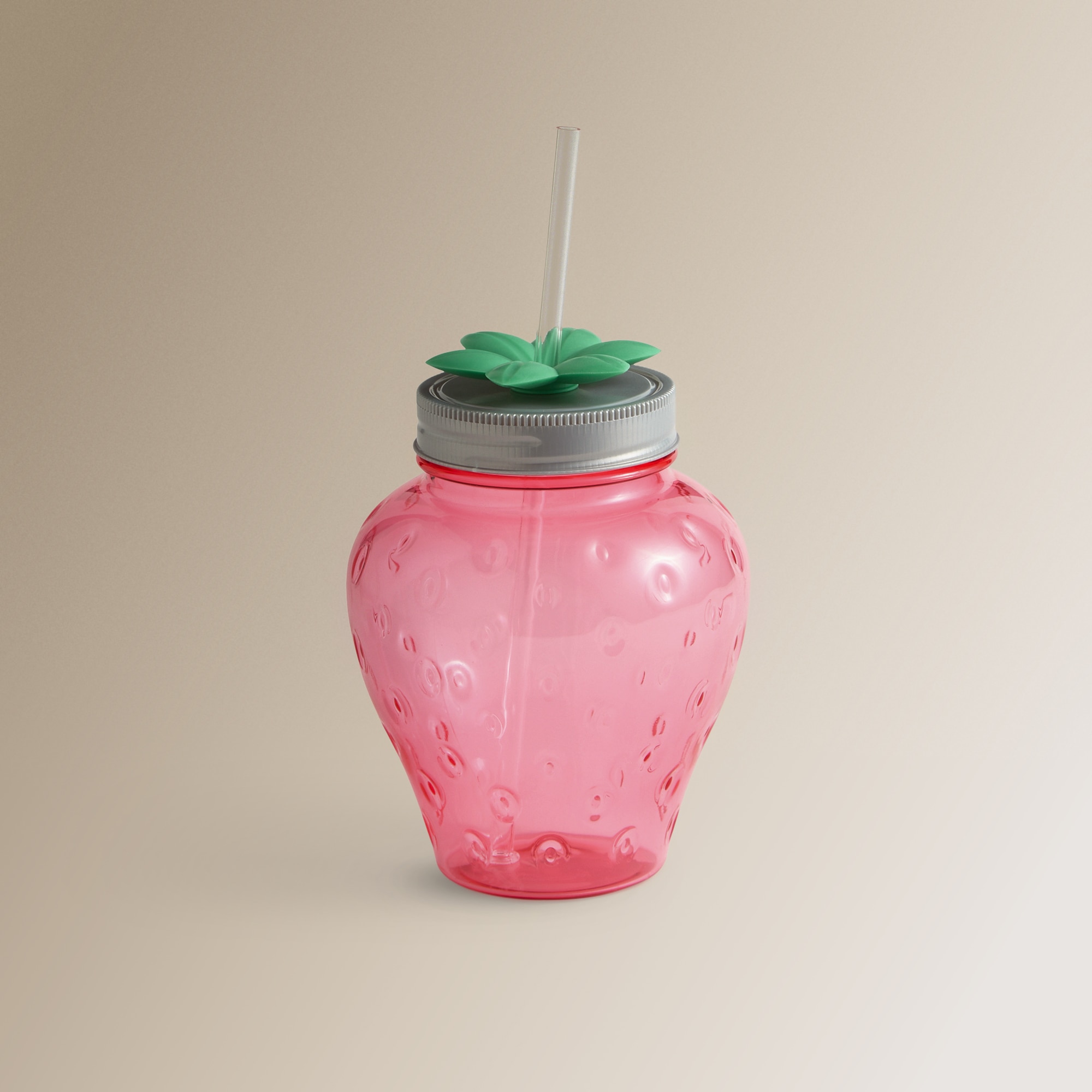 Jarra con pajita Flower Basics El Corte Inglés Rosa-1