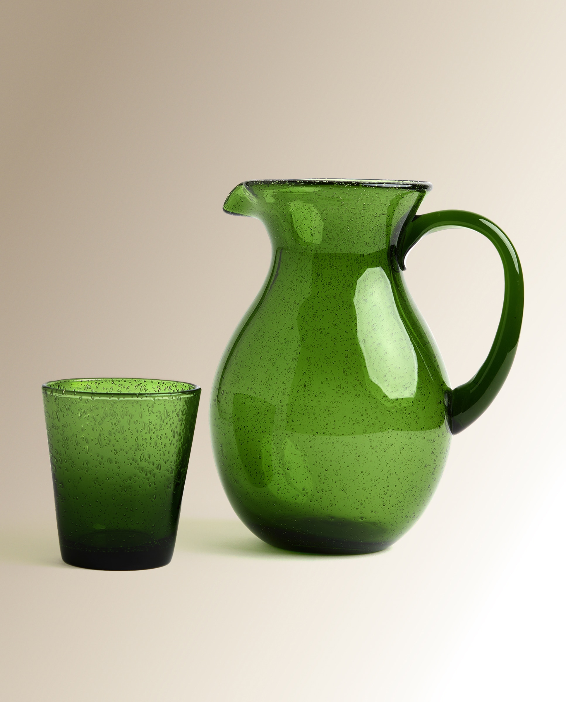 Jarra de agua de vidrio Niza - Verde Verde-5