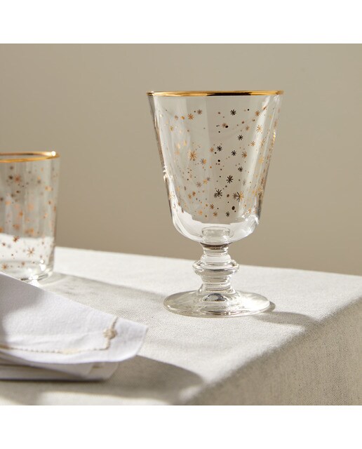 Copo de vinho Snowflakes Multicolor-5