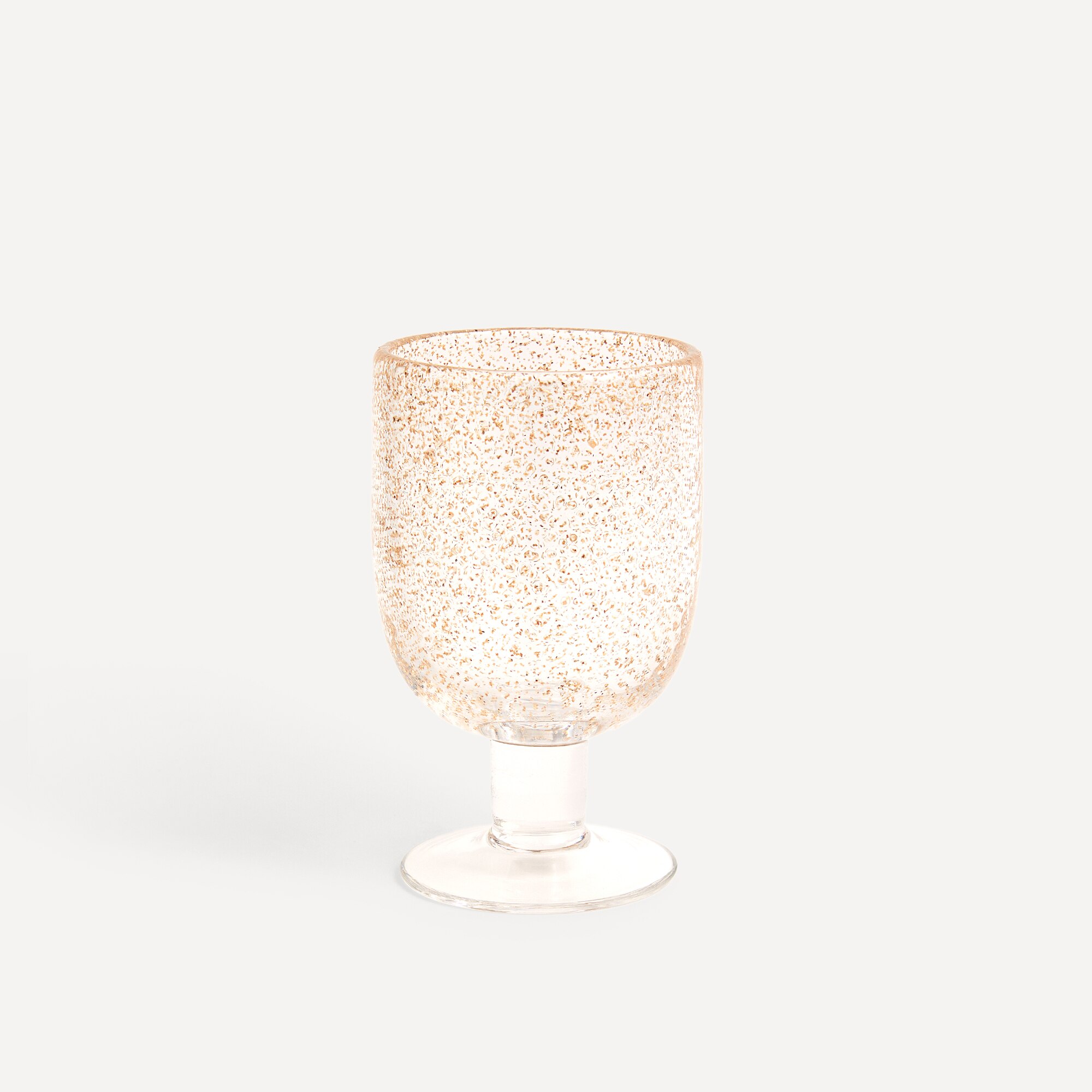 Copo de Vinho Glitter Ouro-1