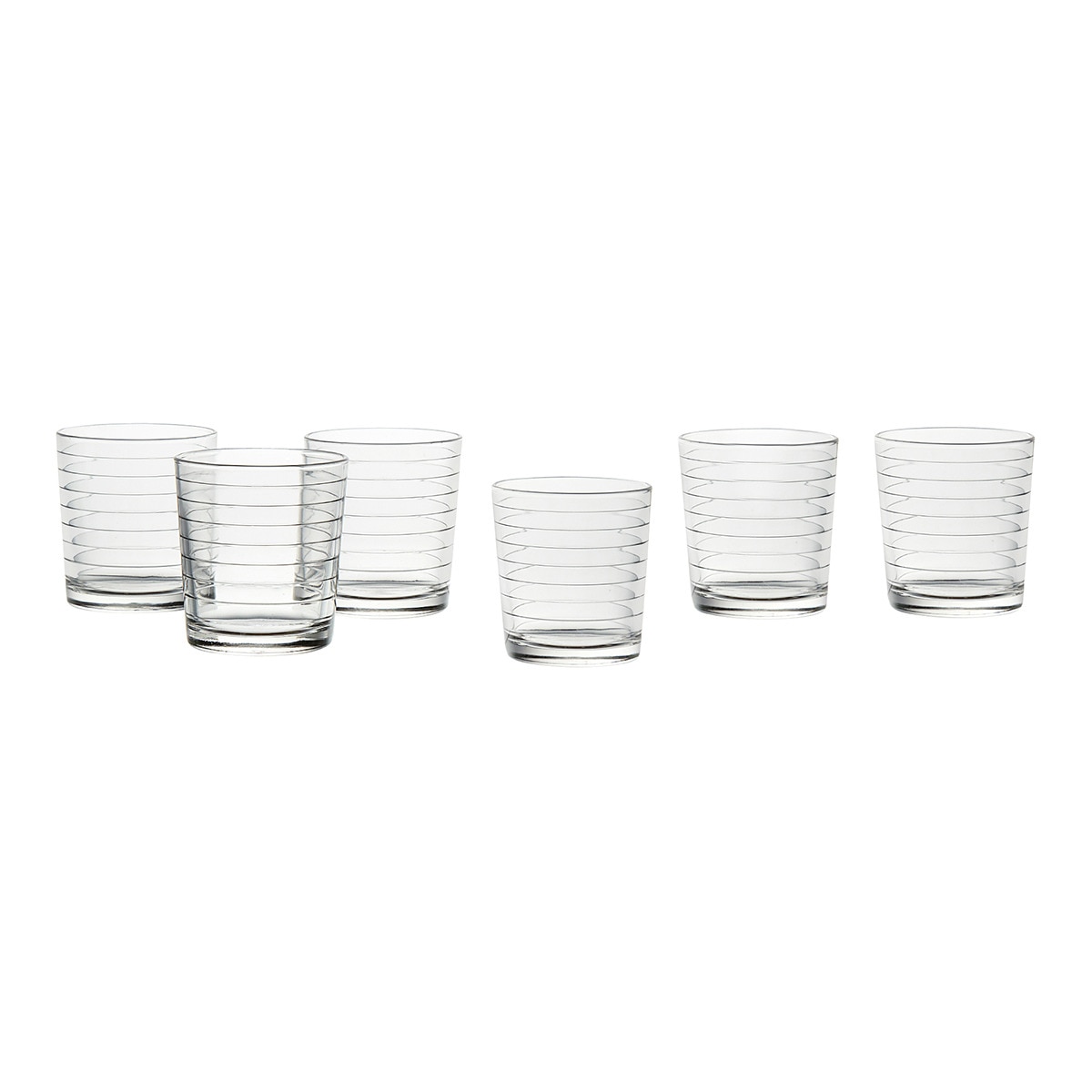 Imagen 0 de Set de 6 vasos de agua Rings Basics El Corte Inglés
