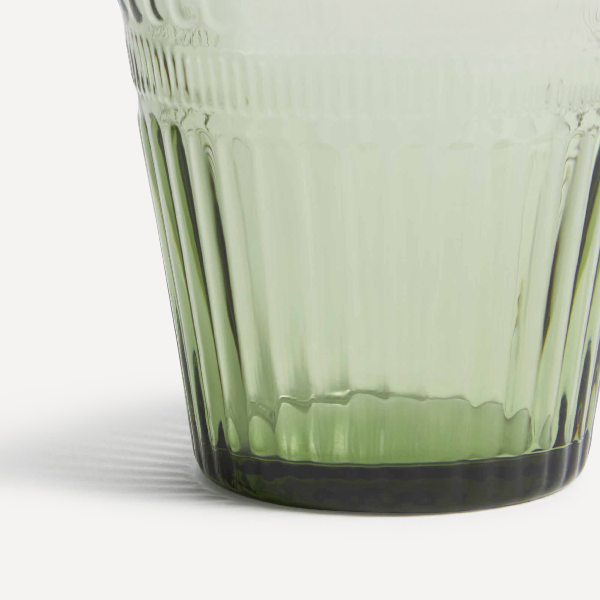 Copo de água de vidro Glow Verde-3