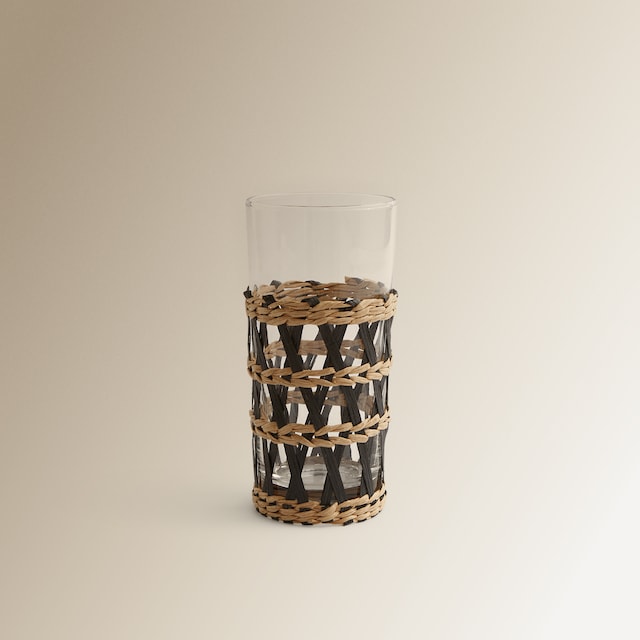 Imagem 0 de Copo de Água Alto de Vidro Trança