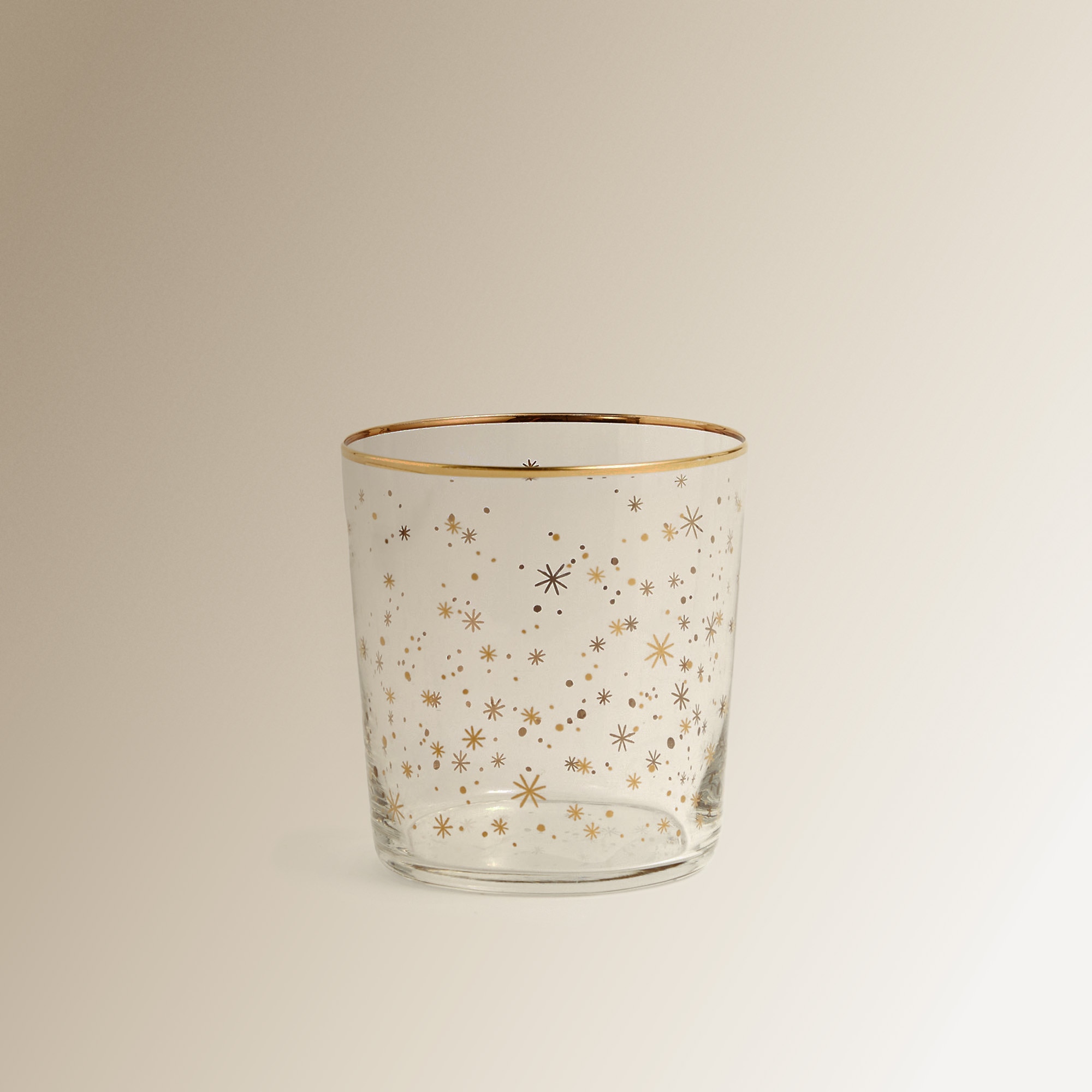 Copo de Água Baixo Snowflakes Multicolor-1