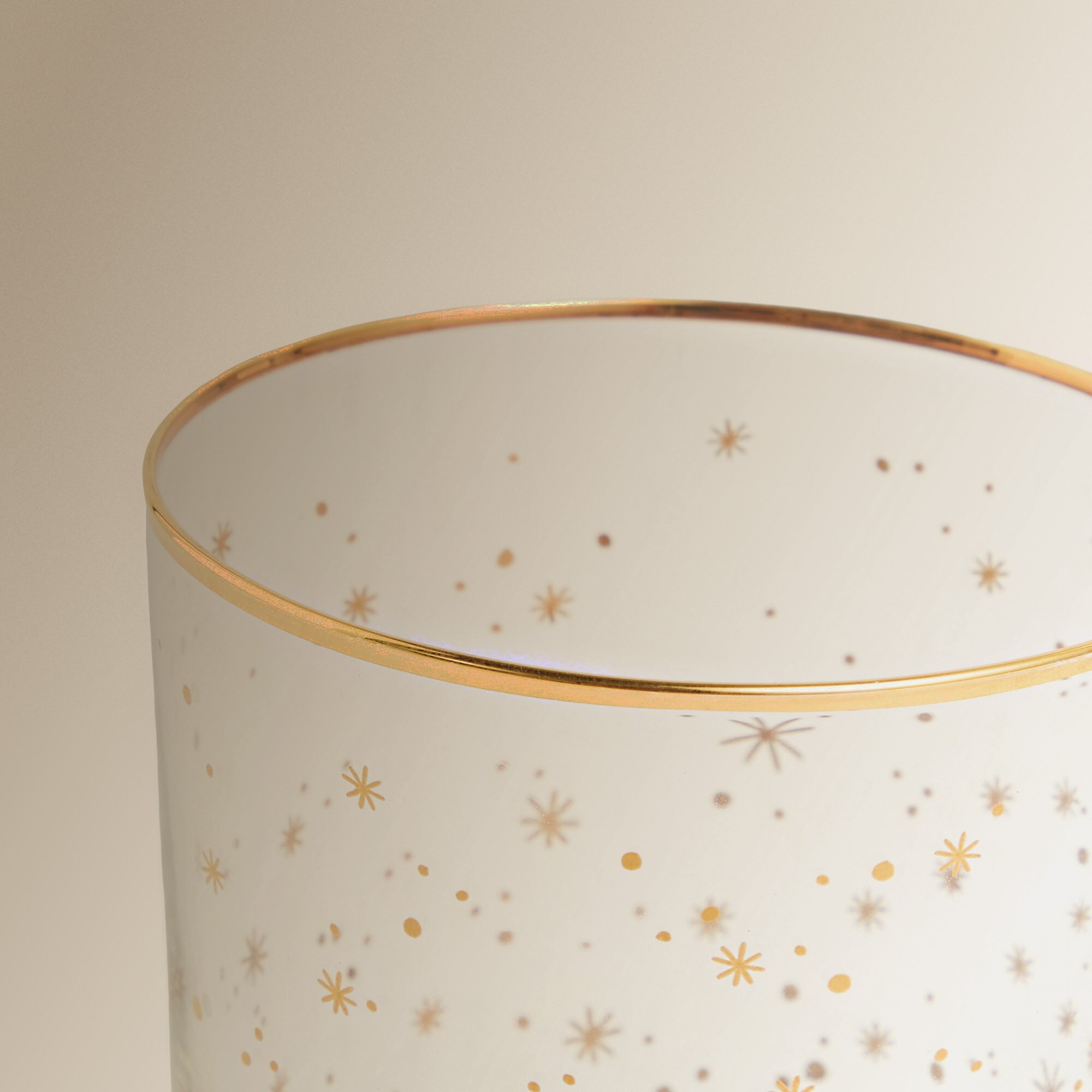 Copo de Água Baixo Snowflakes Multicolor-3