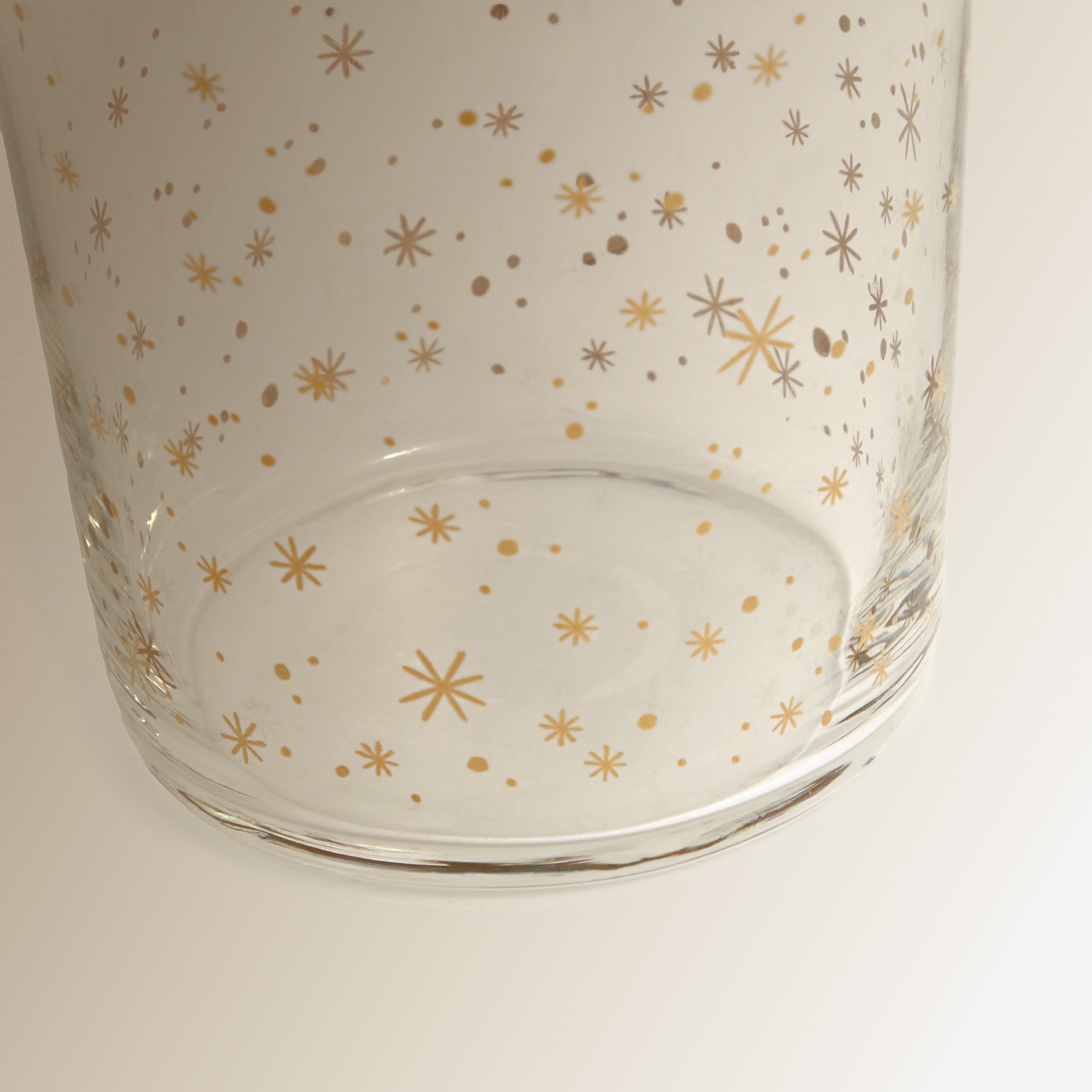 Copo de Água Baixo Snowflakes Multicolor-4