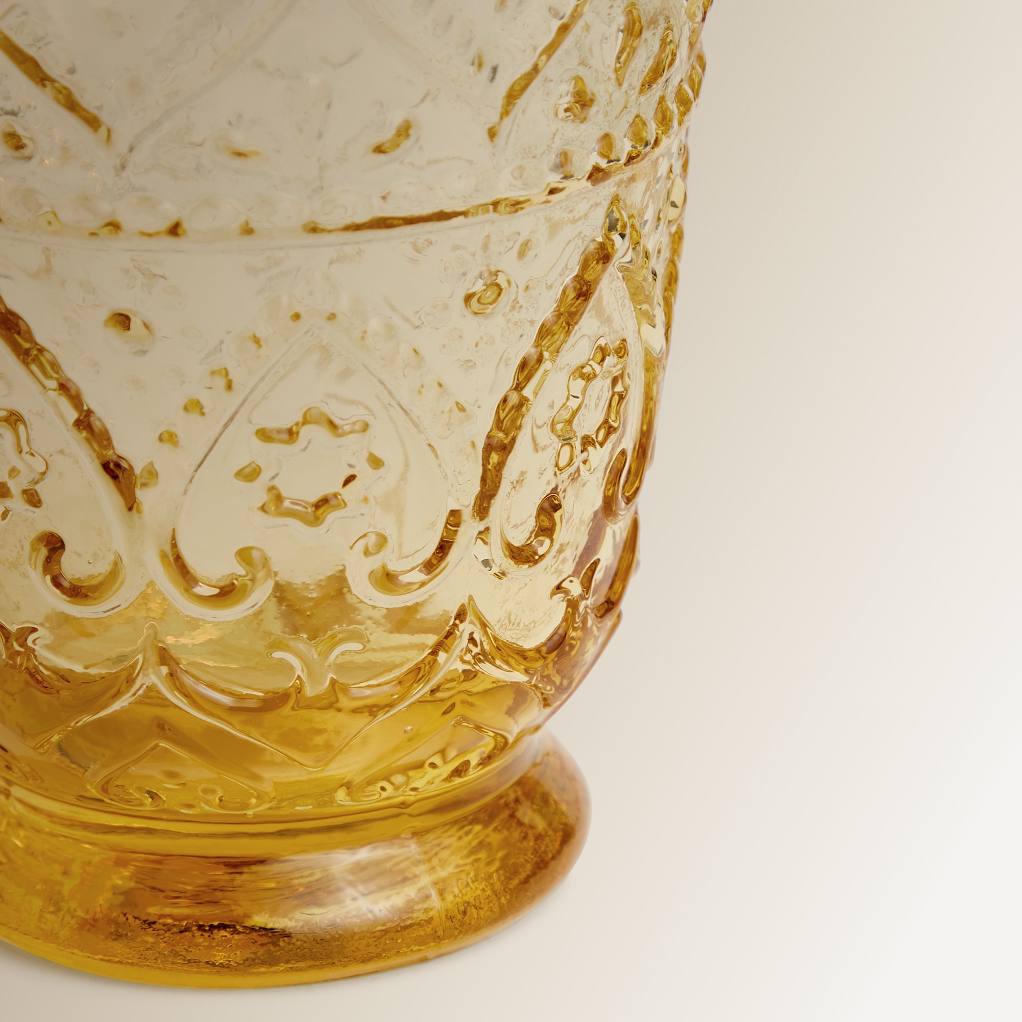 Copo de Água Baixo Bombay Amarelo-4