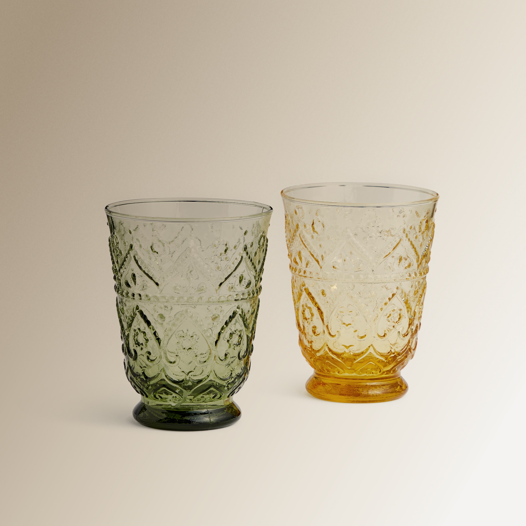 Copo de Água Baixo Bombay Amarelo-5