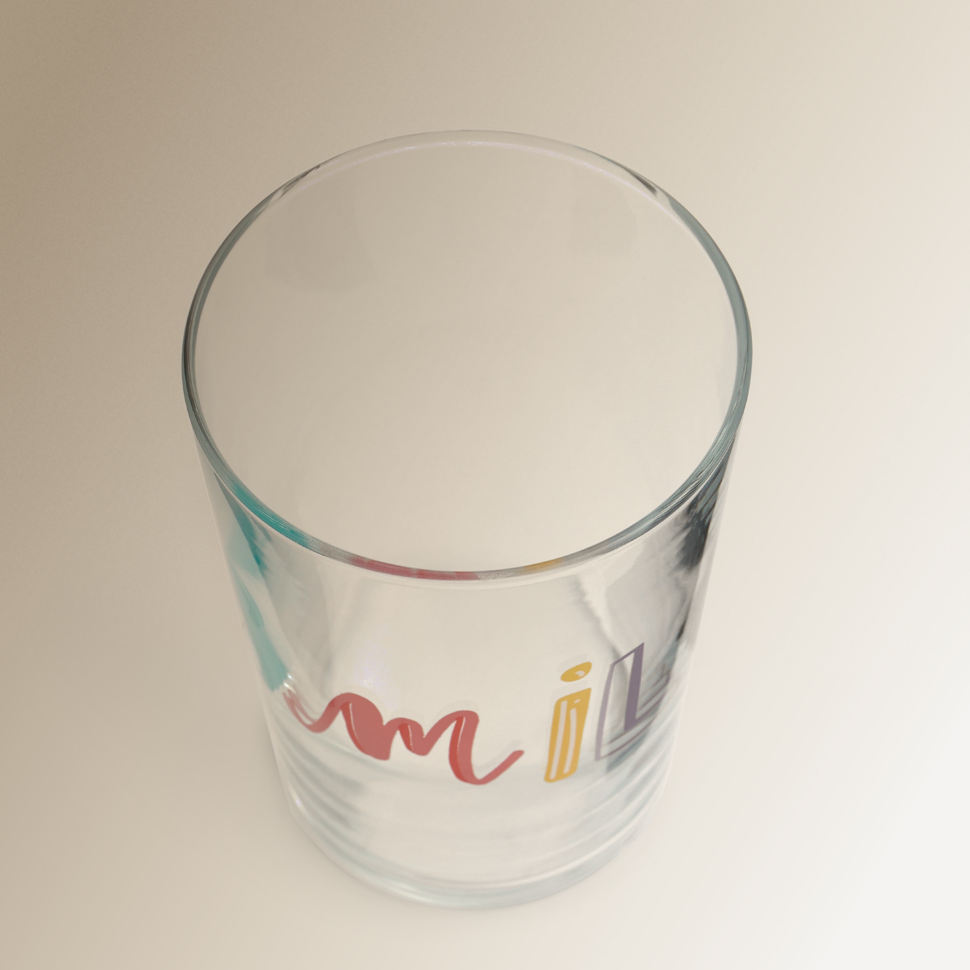Vaso de agua Smile Basics El Corte Inglés Multicolor-3