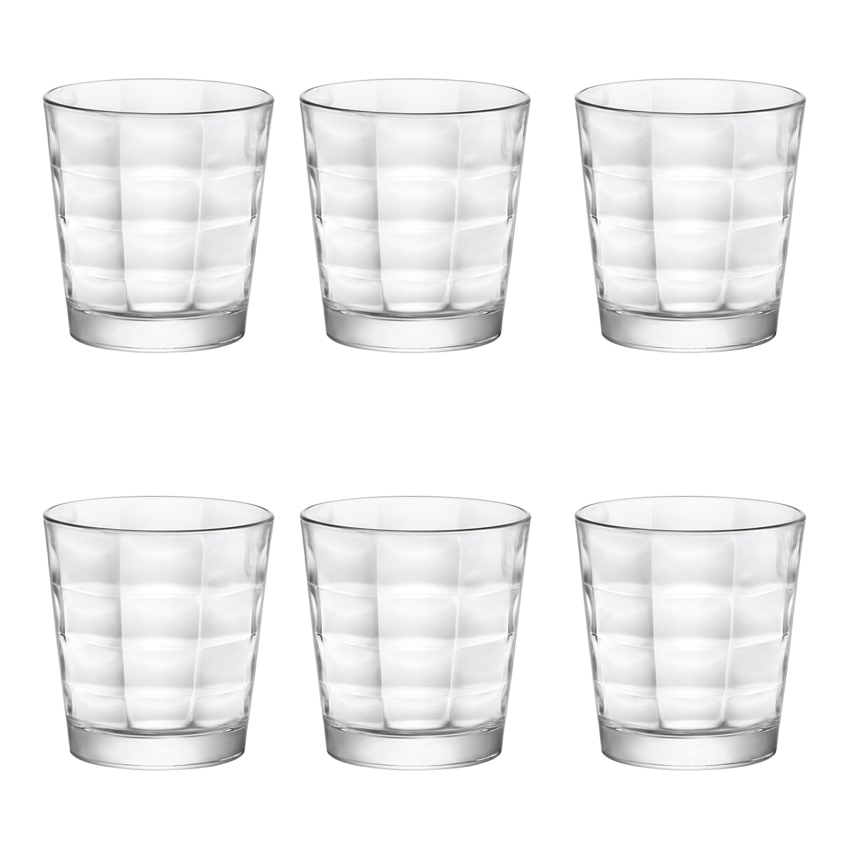 Imagen 0 de Set de 6 vasos Cube Bormioli