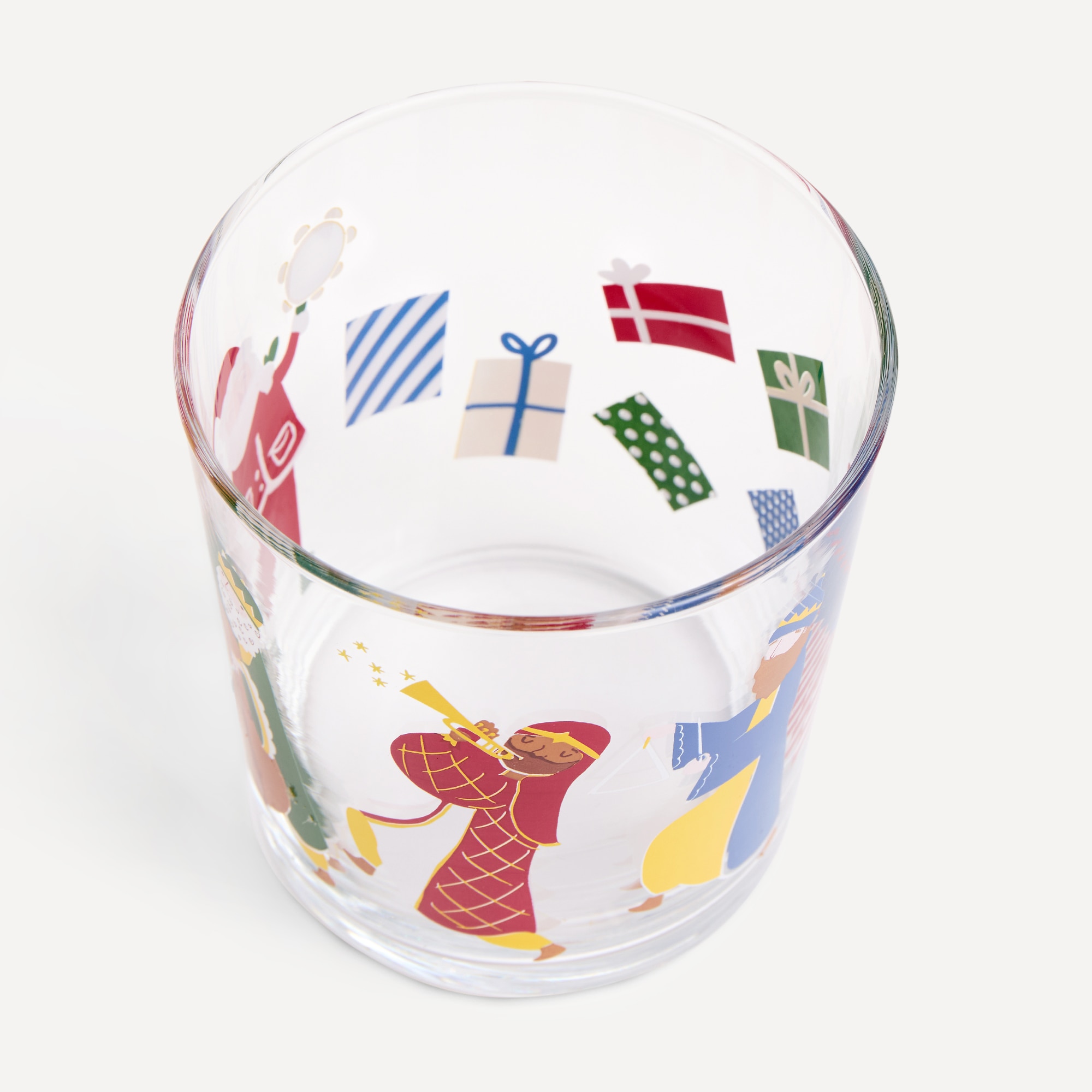 Vaso de vidrio Amigos Navidad Basics El Corte Inglés Multicolor-2