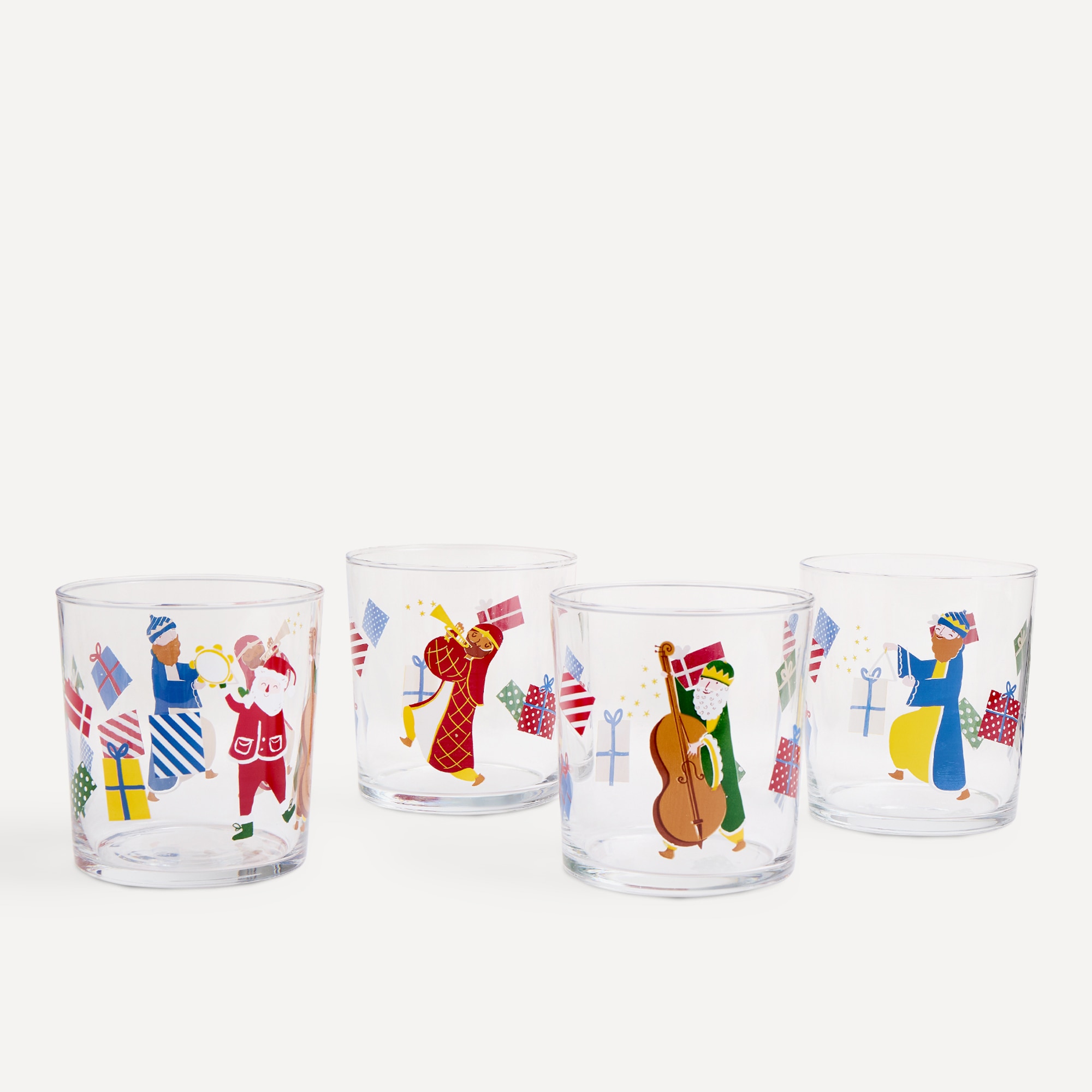 Vaso de vidrio Melchor Navidad Basics El Corte Inglés Multicolor-3