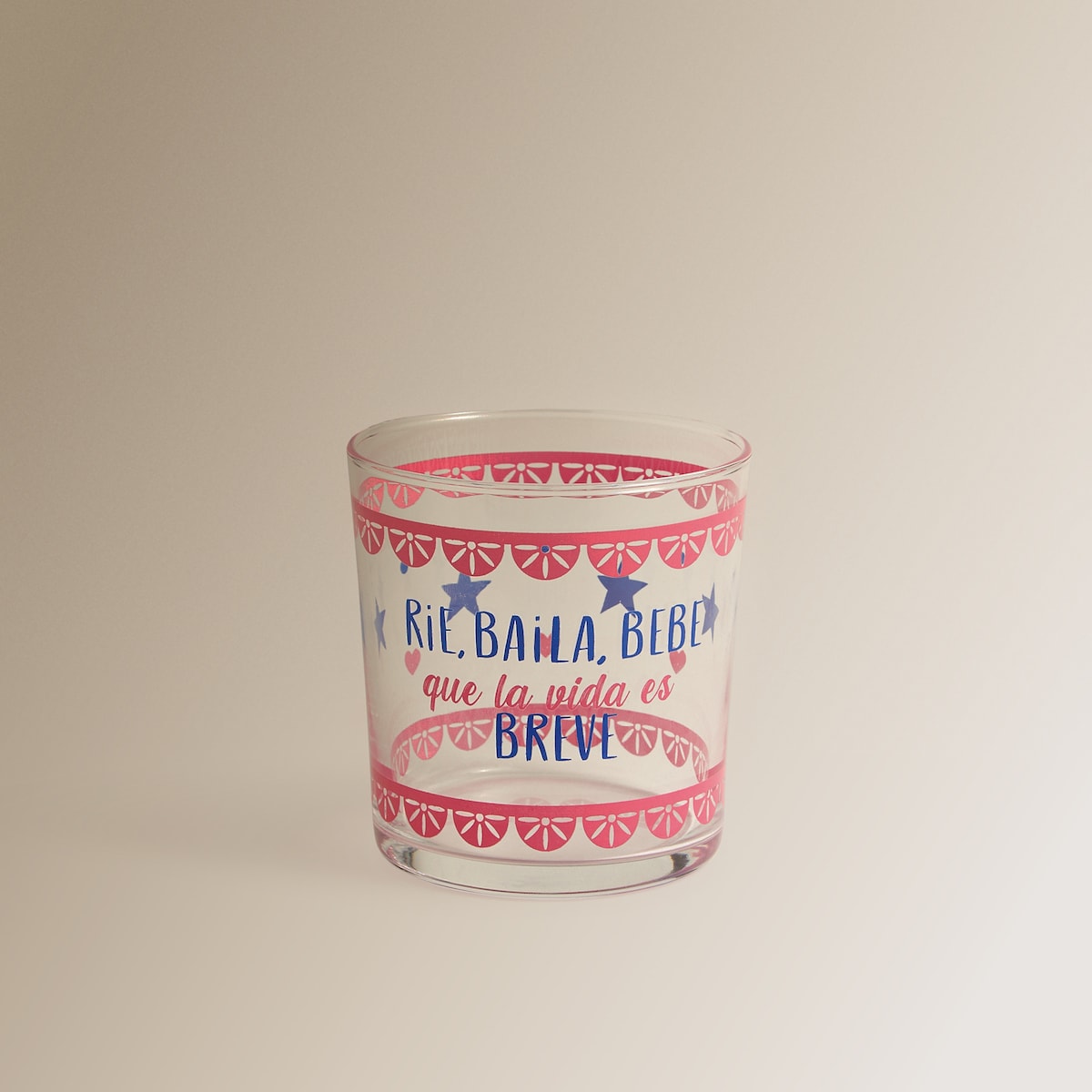 Vaso de pinta Vida Basics El Corte Inglés Rosa-1