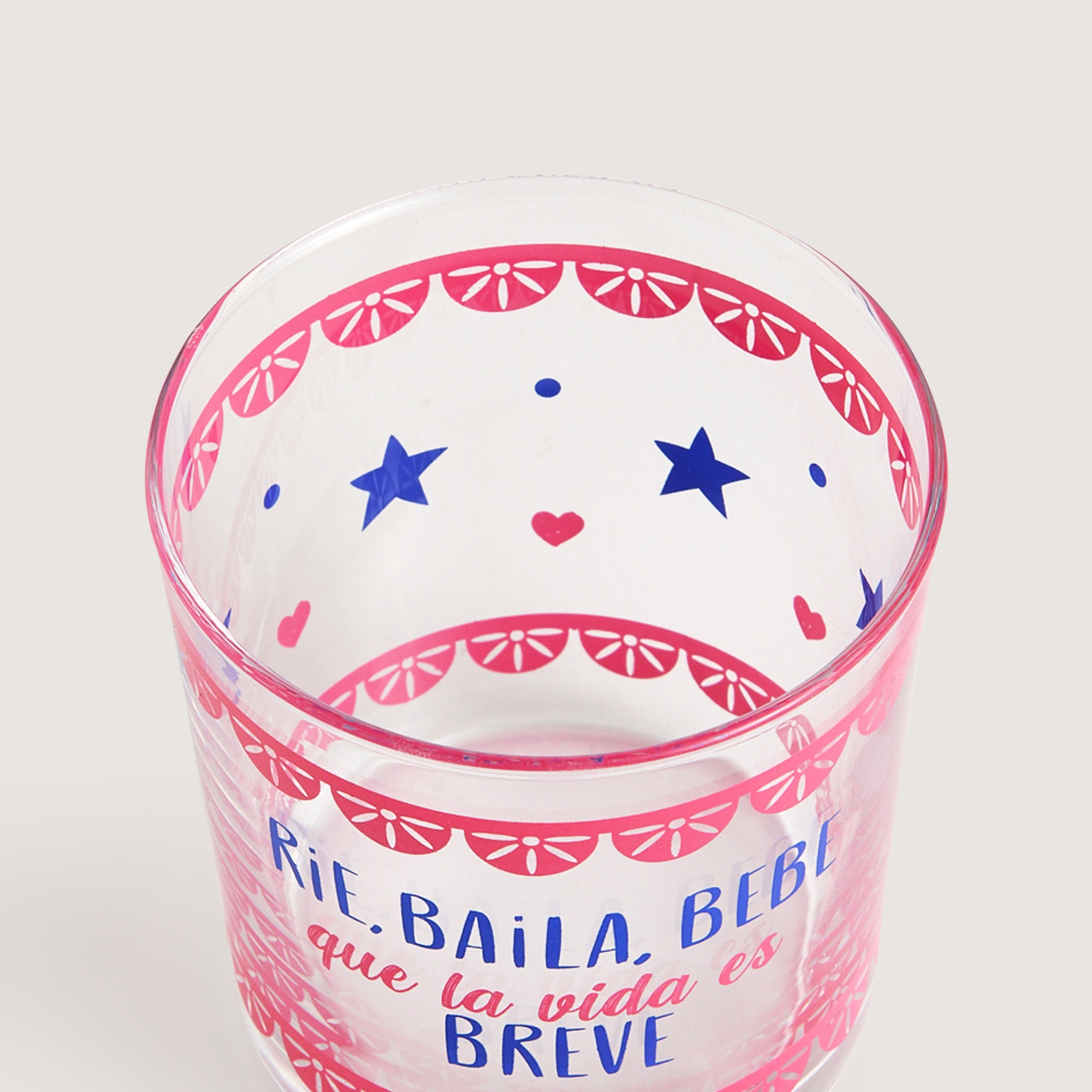 Vaso de pinta Vida Basics El Corte Inglés Rosa-2