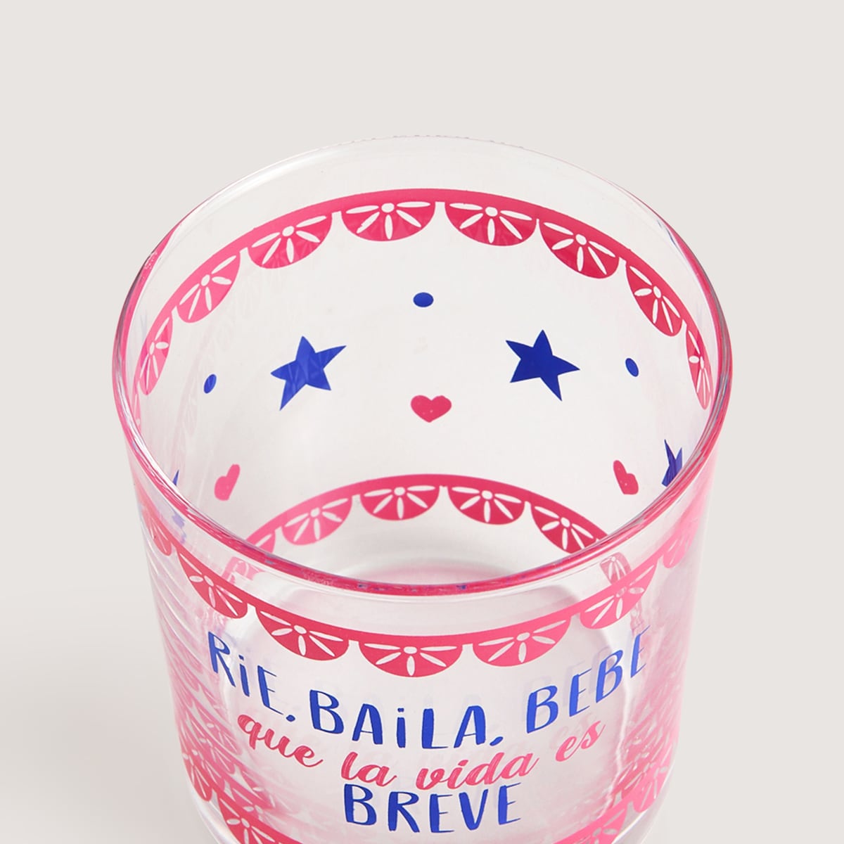 Vaso de pinta Vida Basics El Corte Inglés Rosa-2