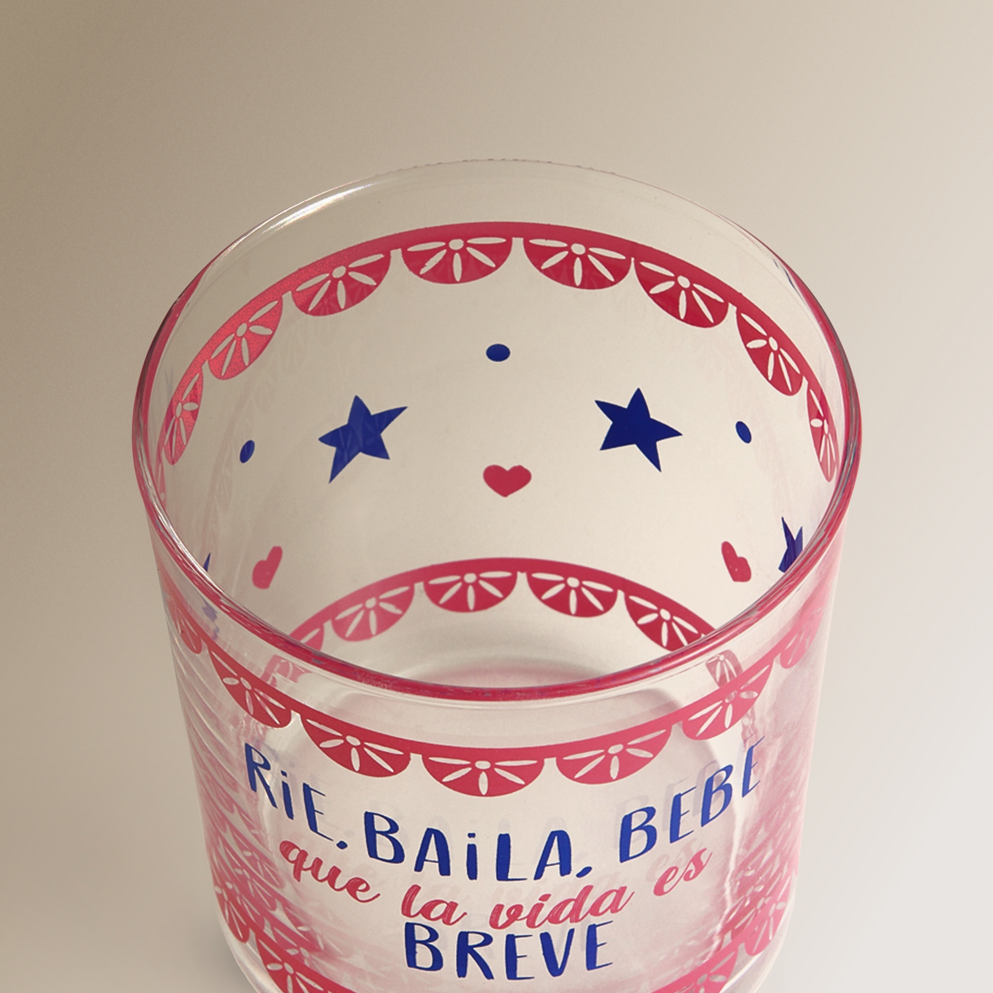 Vaso de pinta Vida Basics El Corte Inglés Rosa-3