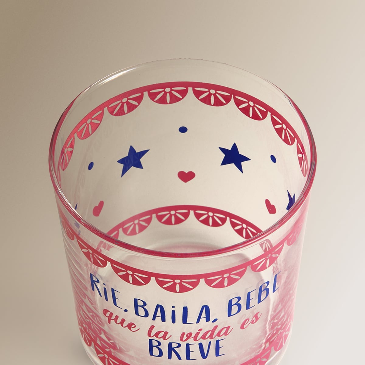 Vaso de pinta Vida Basics El Corte Inglés Rosa-3