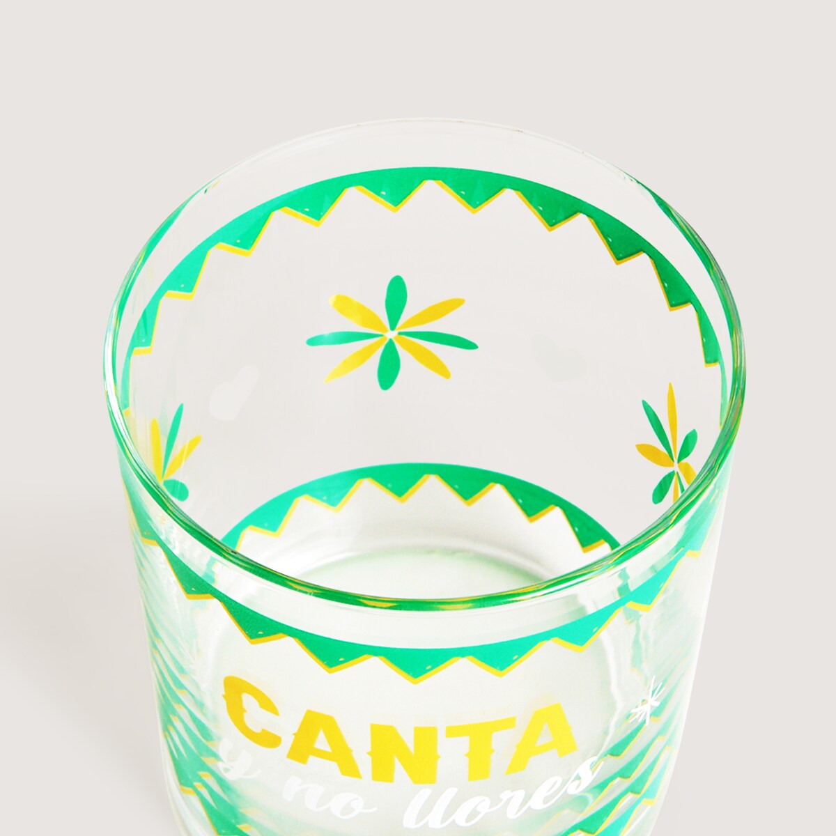 Vaso de pinta Canta Basics El Corte Inglés Verde-2