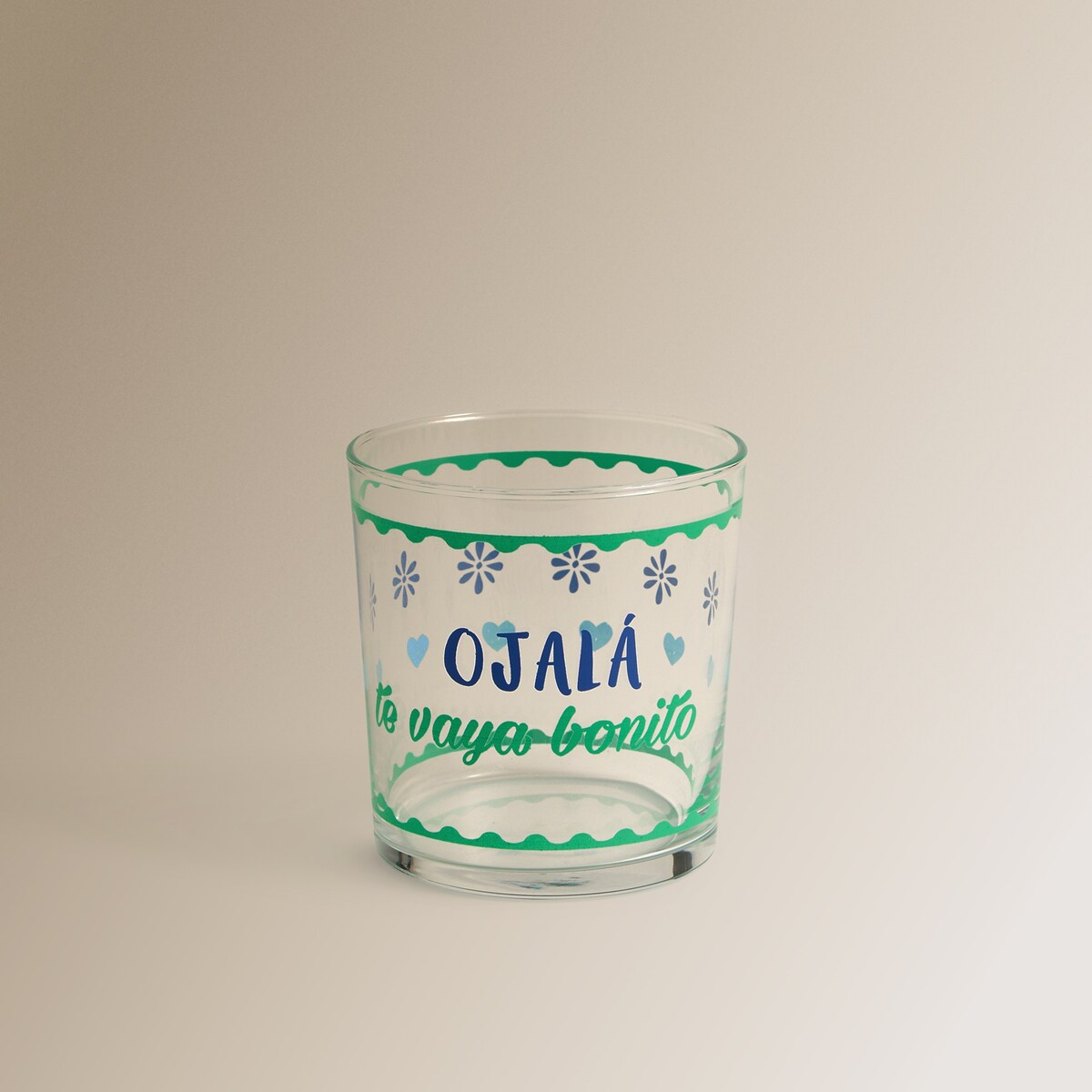 Vaso de pinta Ojalá Basics El Corte Inglés Azul-1