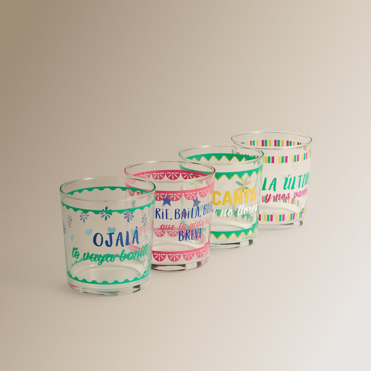 Vaso de pinta Última Basics El Corte Inglés Multicolor-4