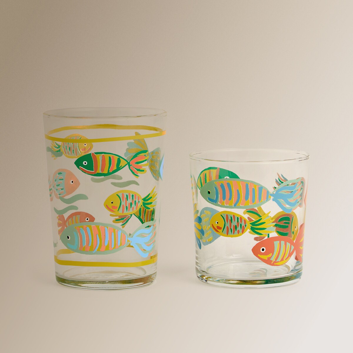 Vaso de pinta Pez Basics El Corte Inglés Multicolor-4