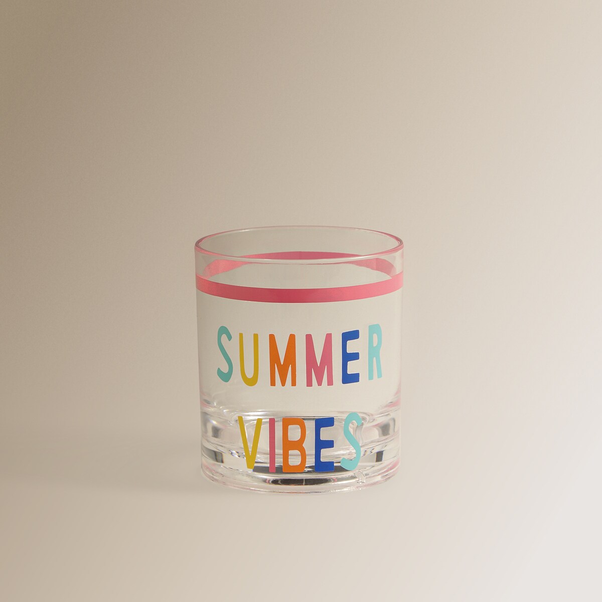 Vaso de agua Surfer Summer Basics El Corte Inglés Multicolor-1