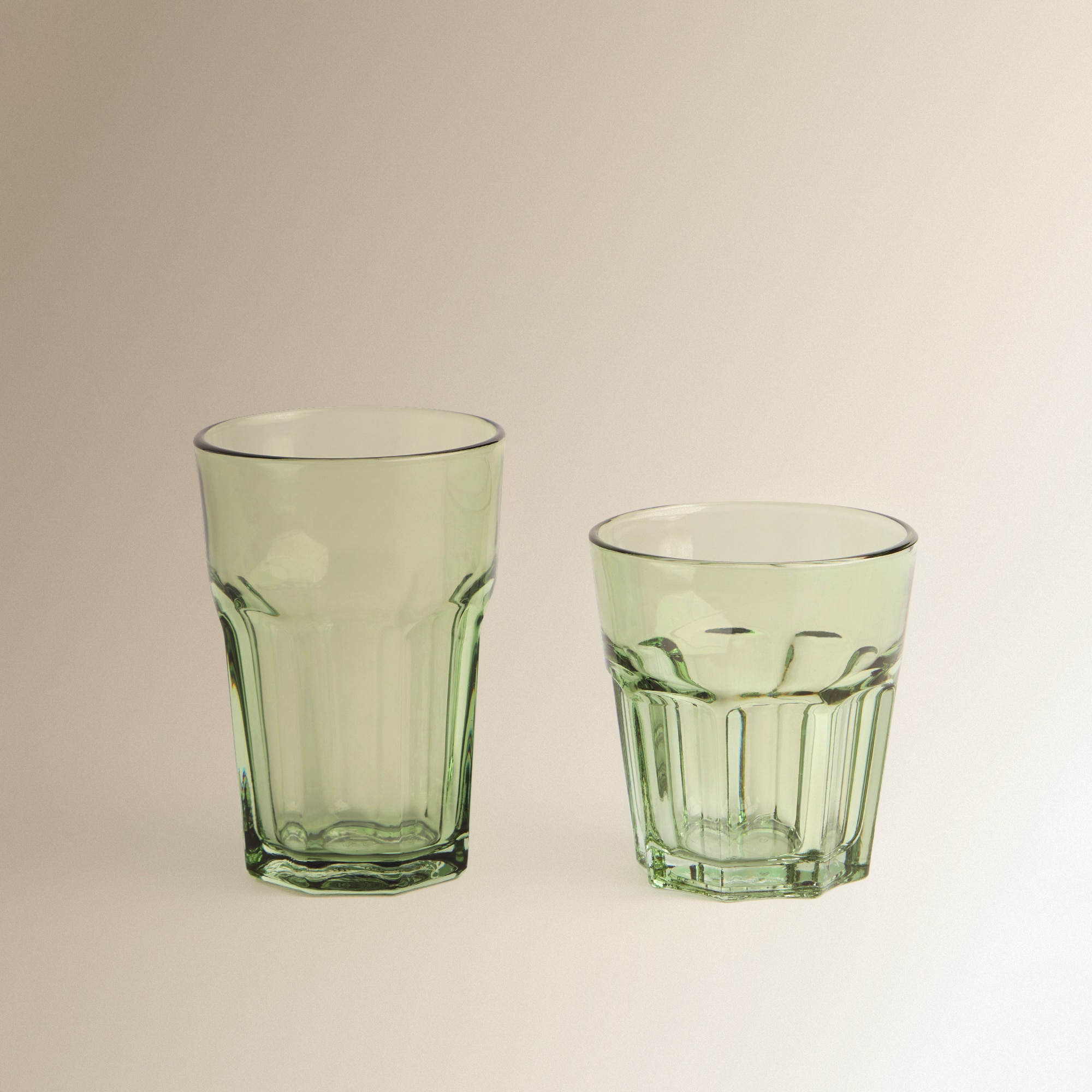 Vaso de agua de vidrio América Verde-4