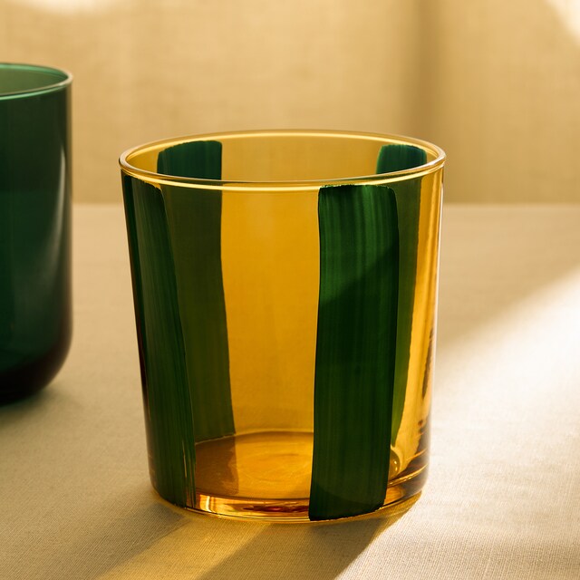 Imagen 0 de Vaso de agua de vidrio Trazos Navidad