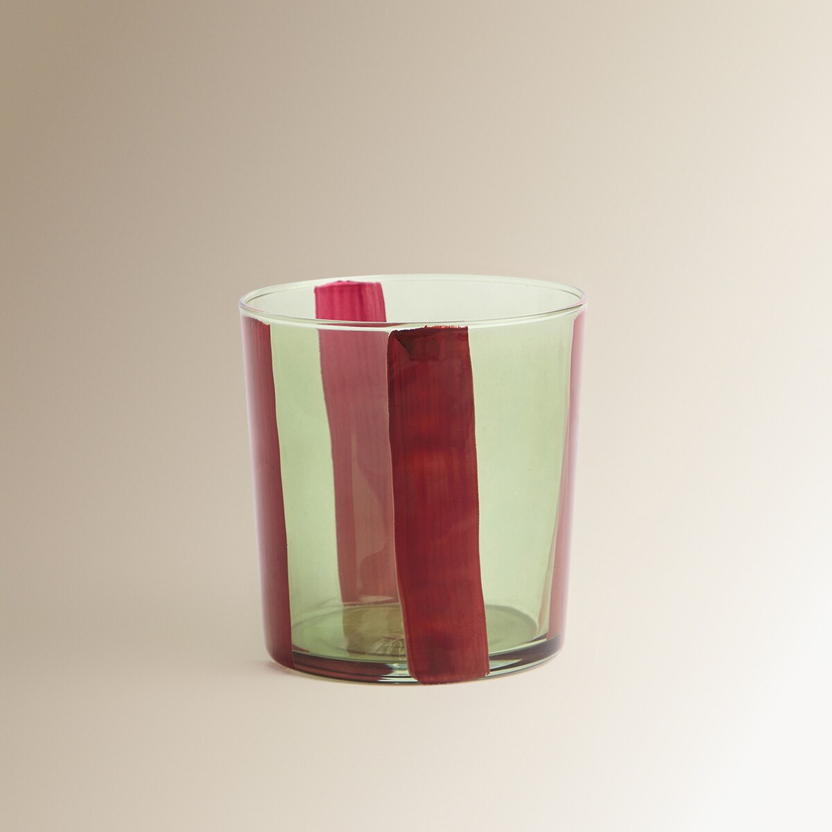 Vaso de agua de vidrio Trazos Navidad Rojo-2