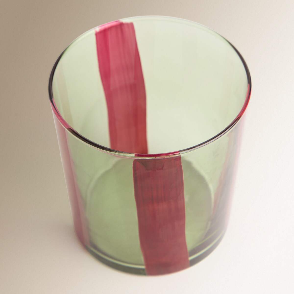 Vaso de agua de vidrio Trazos Navidad Rojo-3