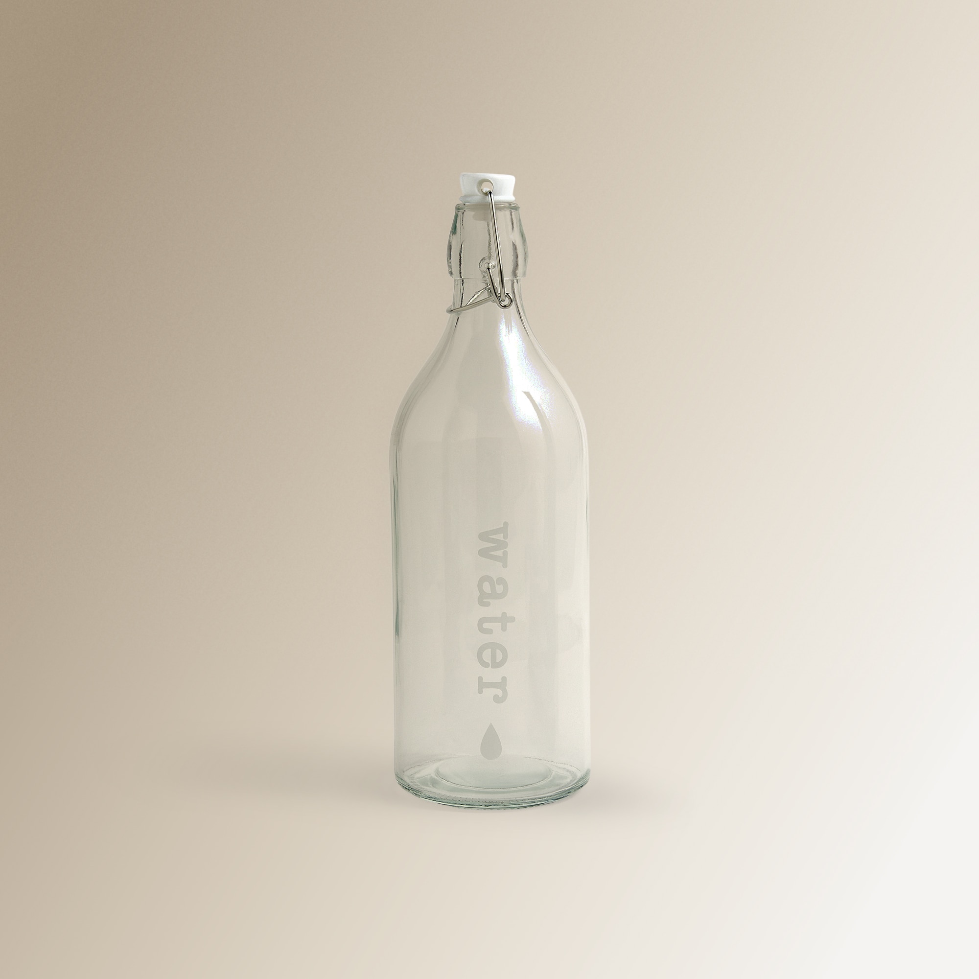 Imagen 0 de Botella de agua de vidrio Water