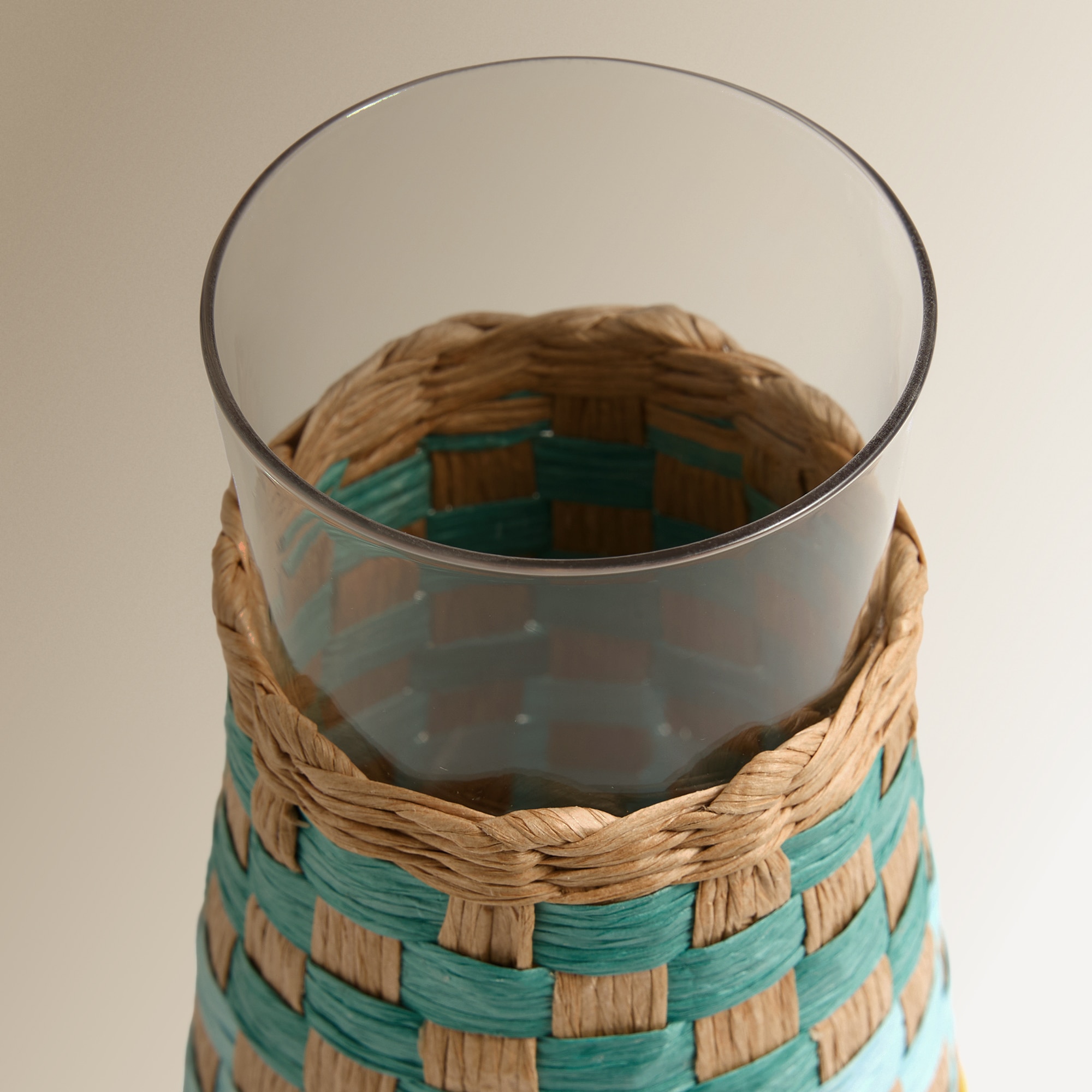 Garrafa de Vidro Trança Multicolor-3