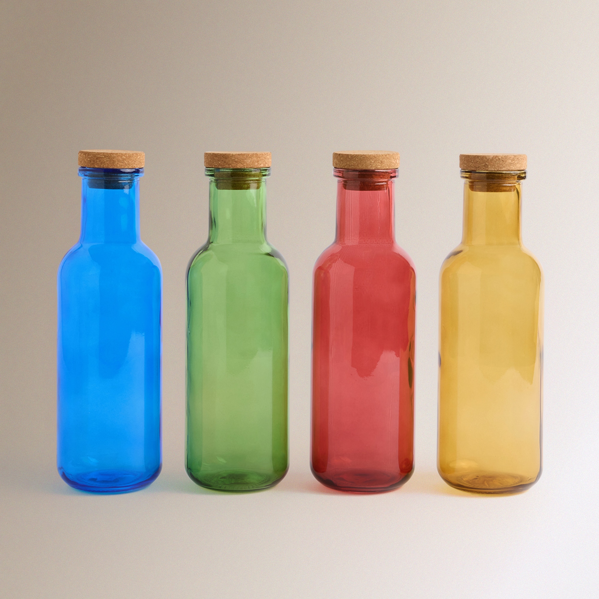 Botella de agua de vidrio Hita - Rojo Rojo-4
