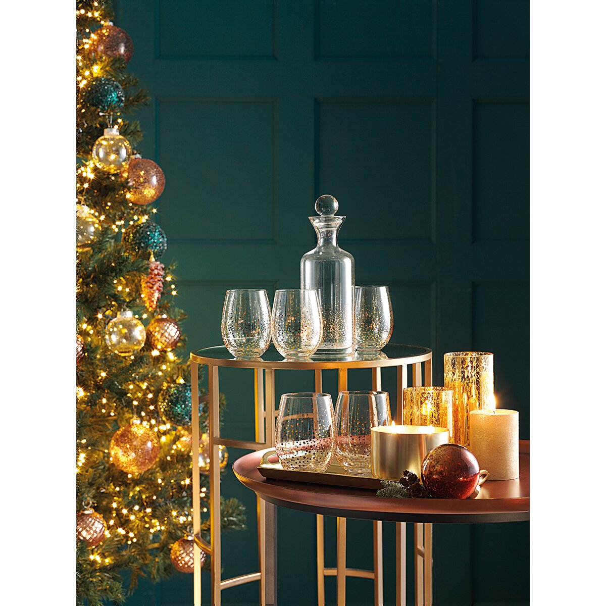 Serviço de cristal por peças Dots Gold El Corte Inglés 2