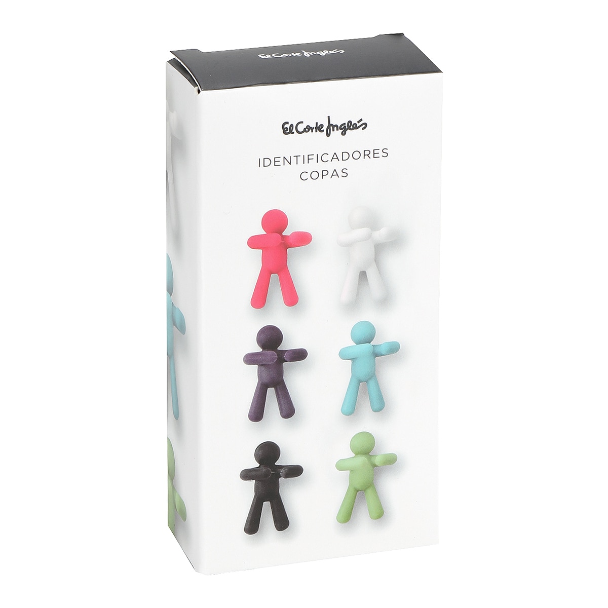 Identificadores de copos pessoas Pop Multicolor-3