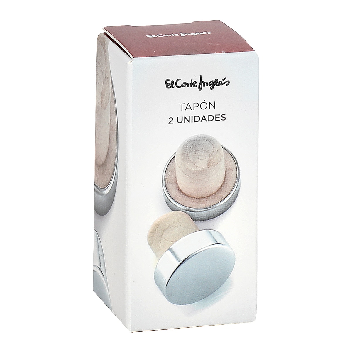 Conjunto de duas rolhas de cortiça Vinobile Prata-3