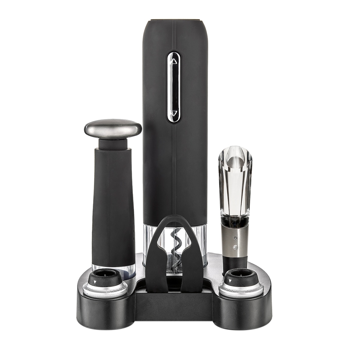 Conjunto de 7 Acessórios Vinho Vinobile Preto-1