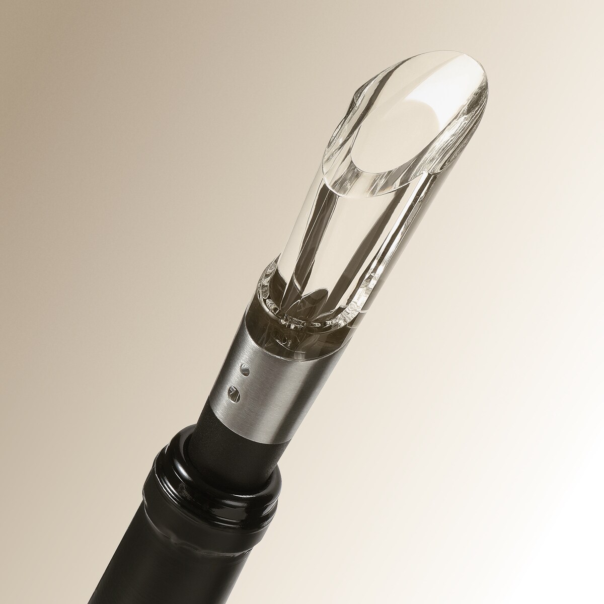 Tampa arejadora para garrafas Vinobile Transparente-2