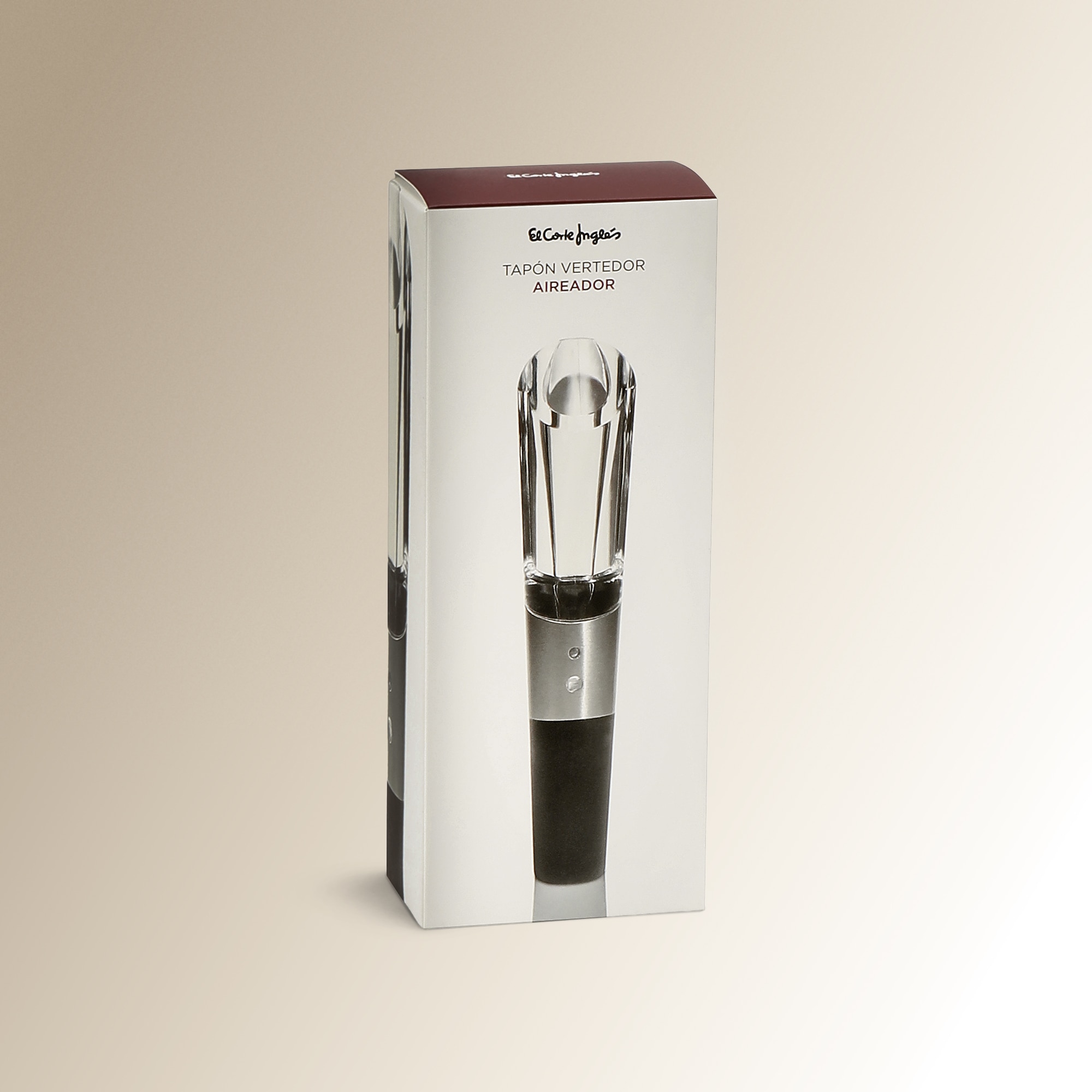 Tapón aireador para botellas Vinobile El Corte Inglés Cristal-3