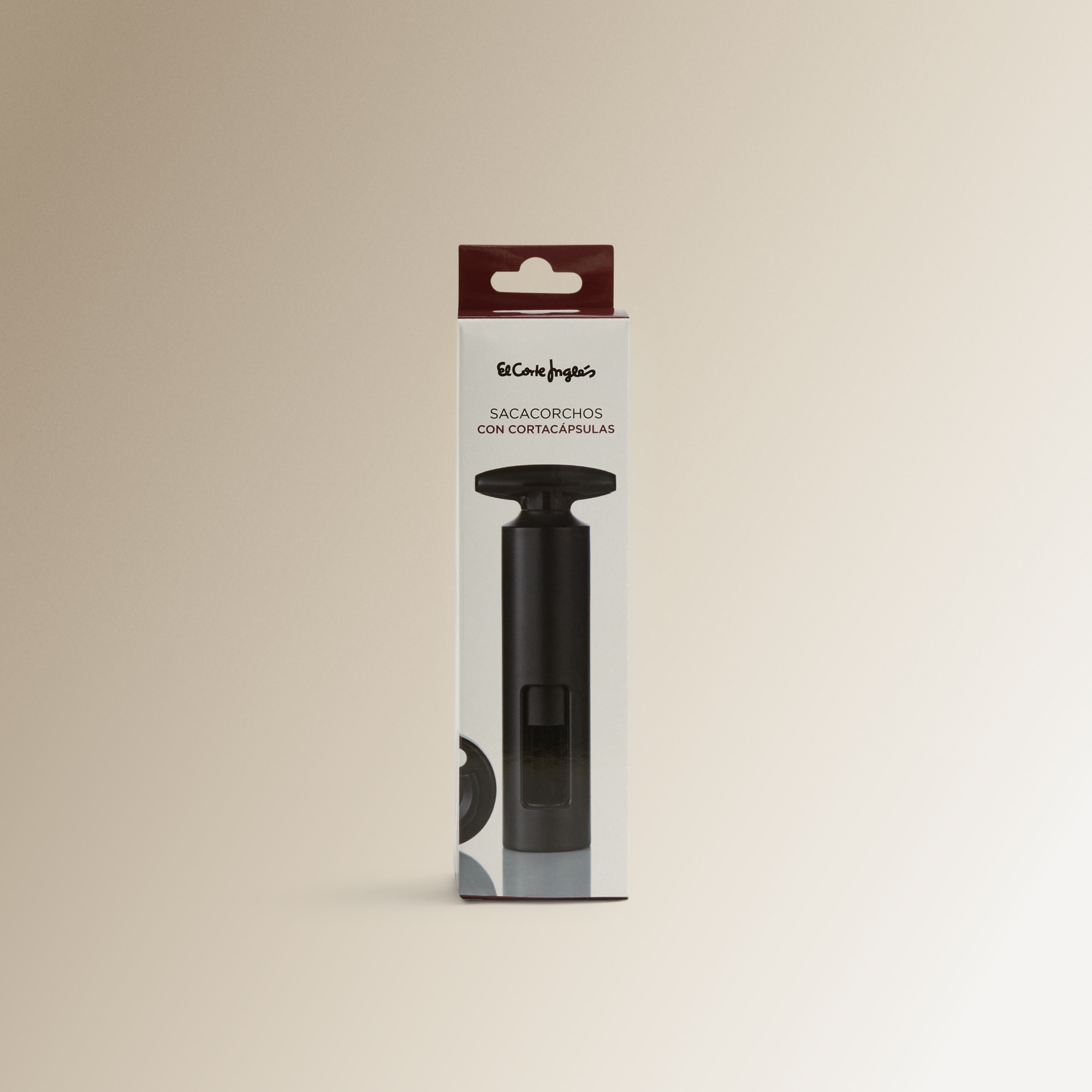 Saca-rolhas manual com corta-cápsulas Vinobile Preto-5