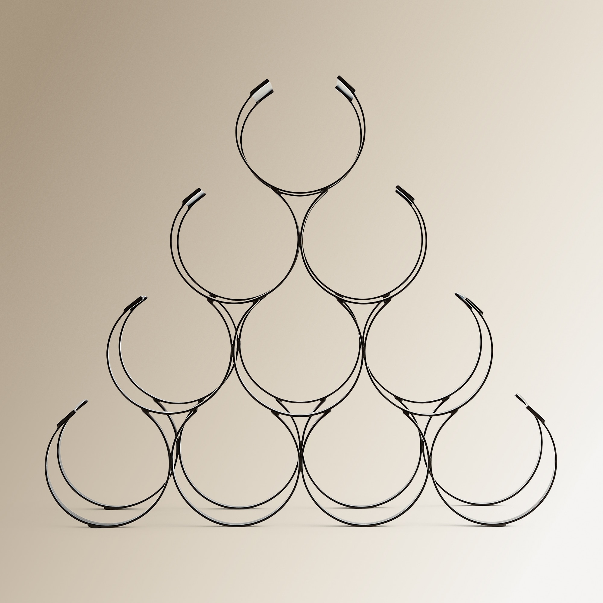 Garrafeira para 10 garrafas Haro Preto-2