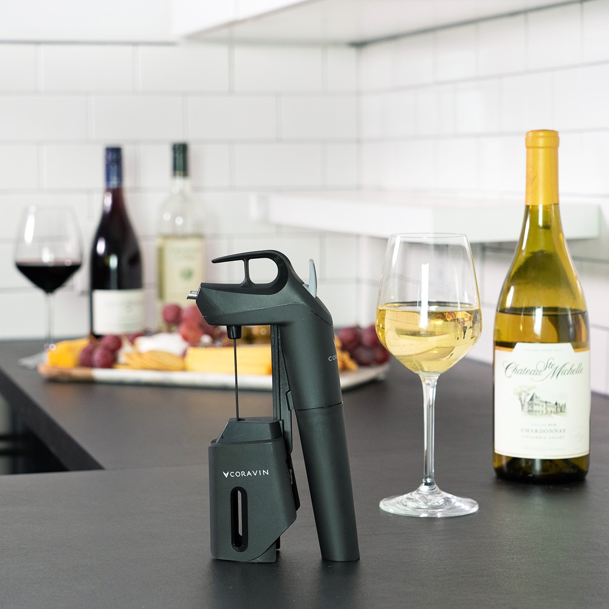 Sistema de Preservação do Vinho em Cápsulas de Gás Three + Preto-13