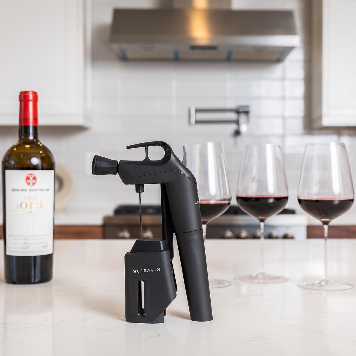 Sistema de Preservação do Vinho em Cápsulas de Gás Three + Preto-16
