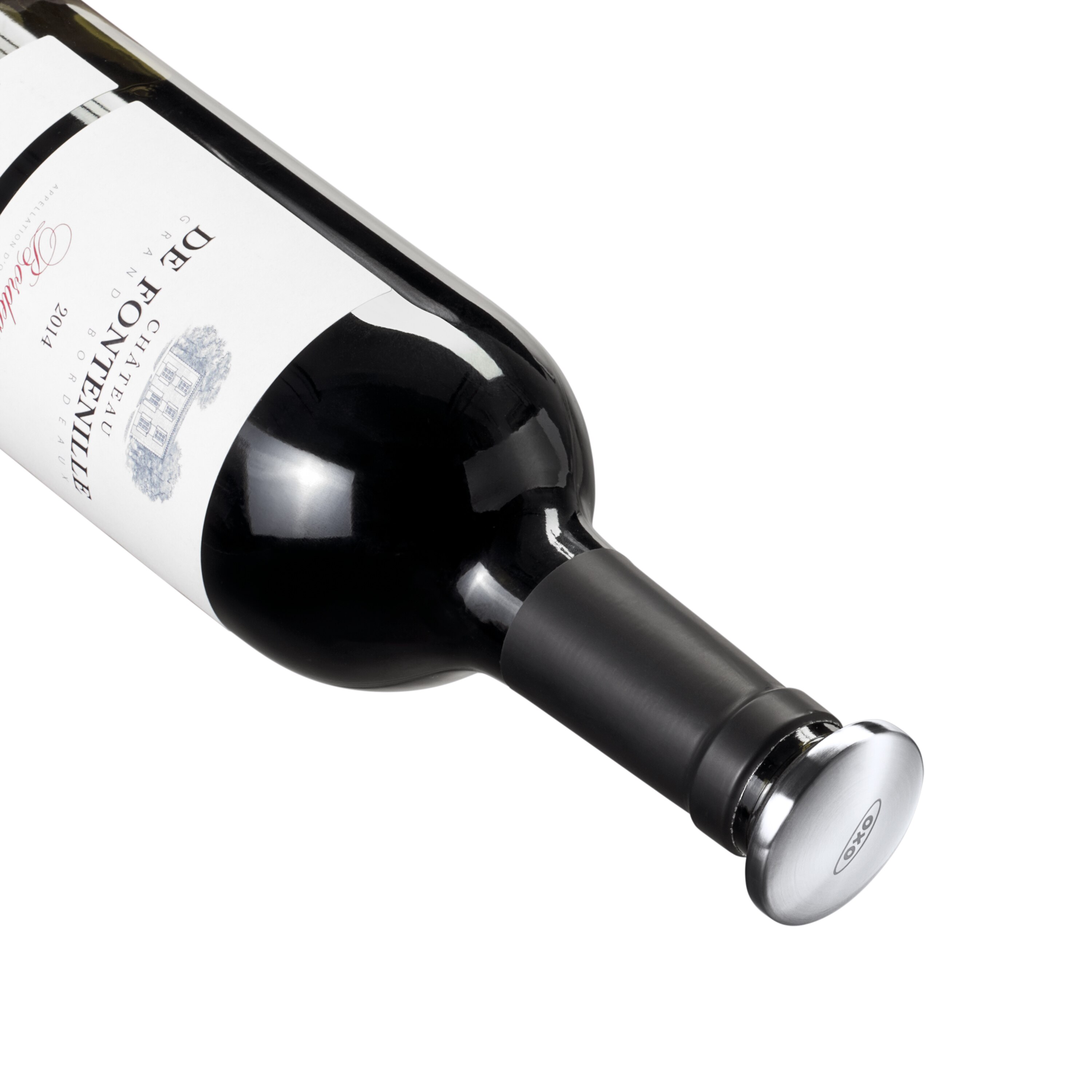 Conjunto de 2 Tampas Herméticas para Vinho Preto-3