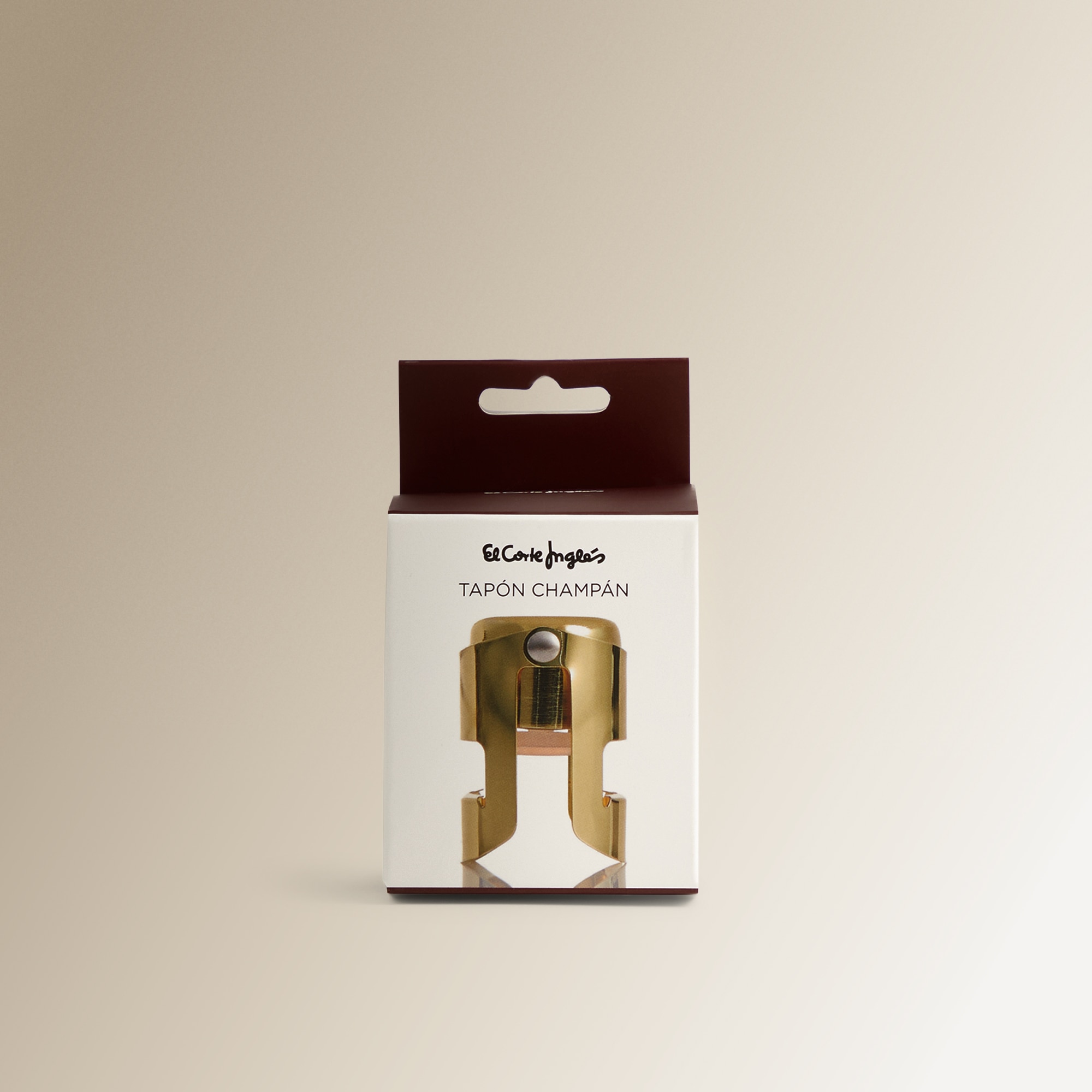 Tapón para champán de acero inoxidable Vinobile El Corte Inglés Dorado-3