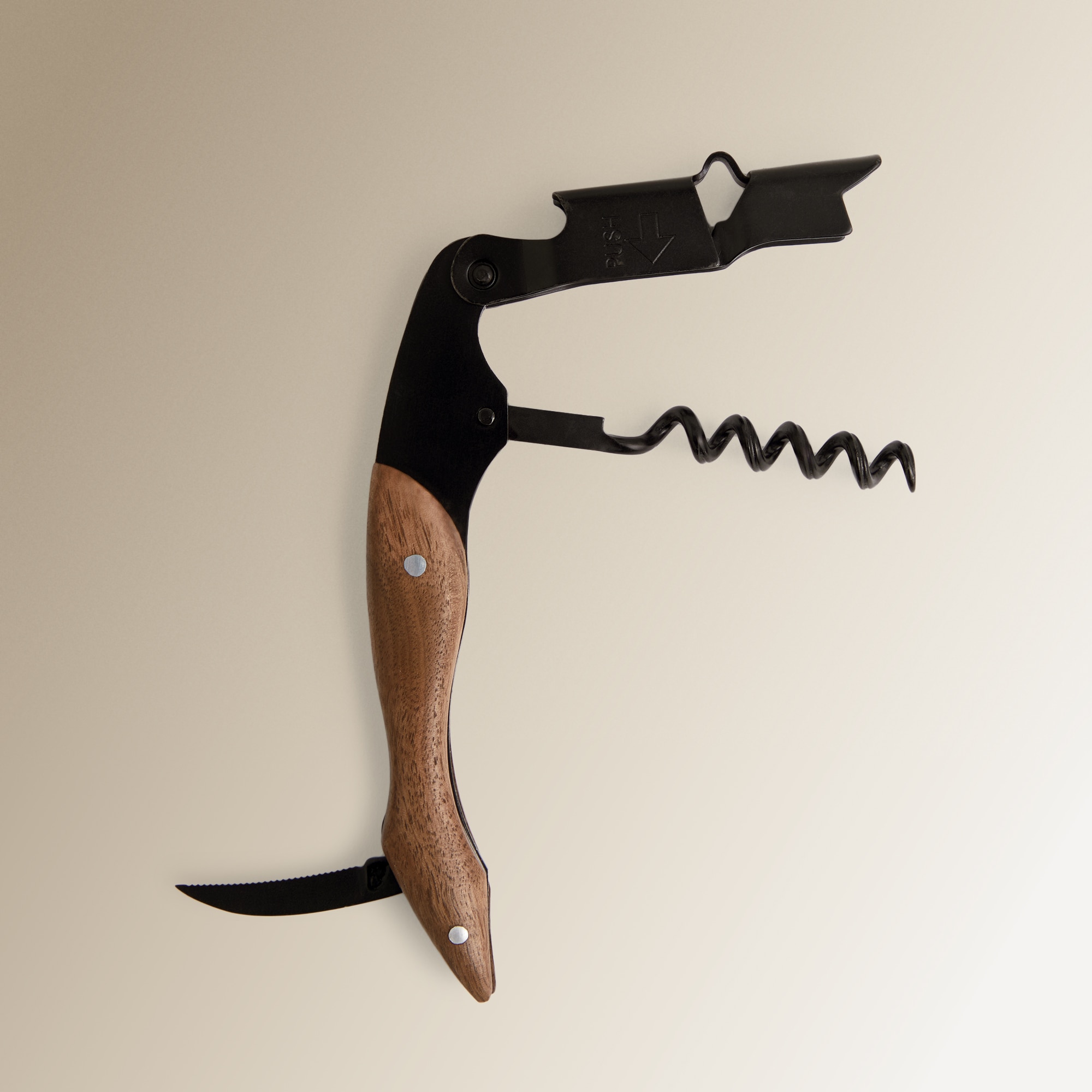 Saca-Rolhas de Empregado de Mesa Vinobile Preto-2