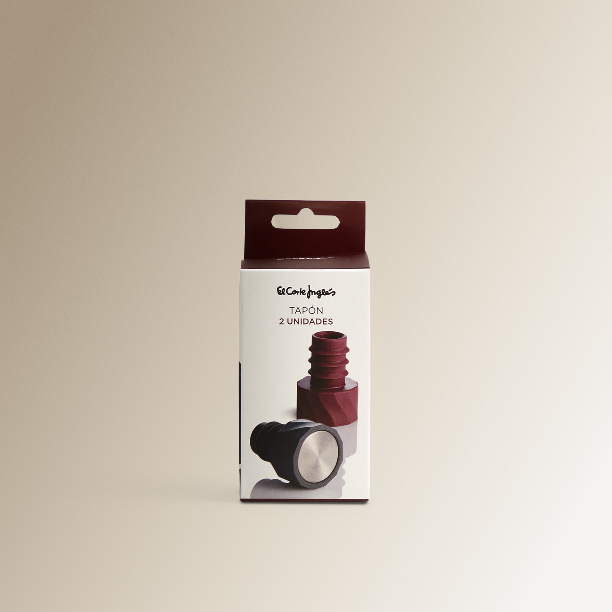 Conjunto de 2 Tampas de Vinho de Silicone Vinobile Cinzento-3