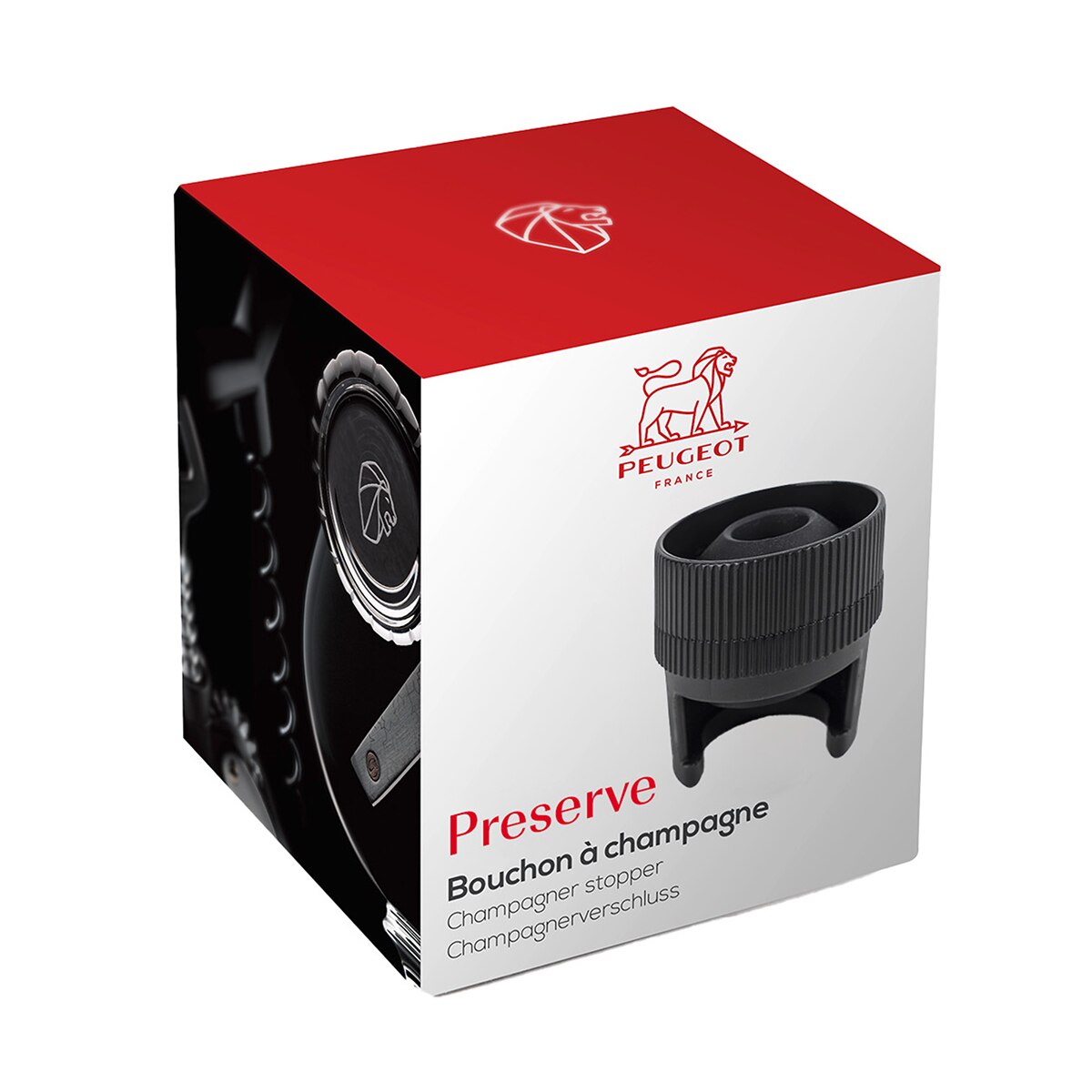 Tampa de Vácuo para Vinhos Espumosos Preserve Preto-2