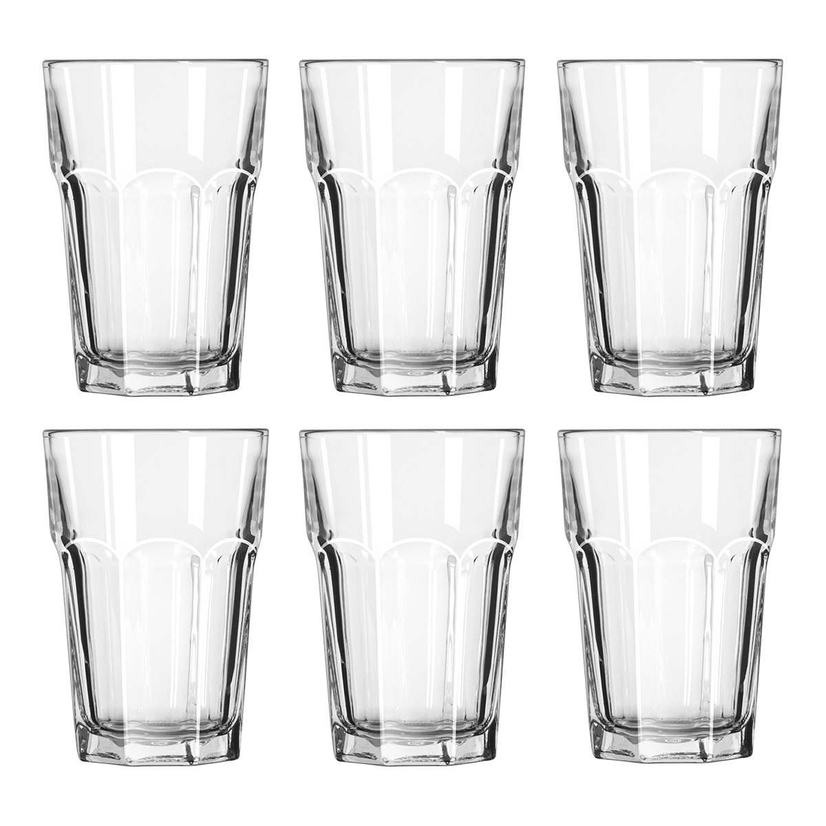Conjunto de 6 Copos de Refresco Atlanta Transparente-1