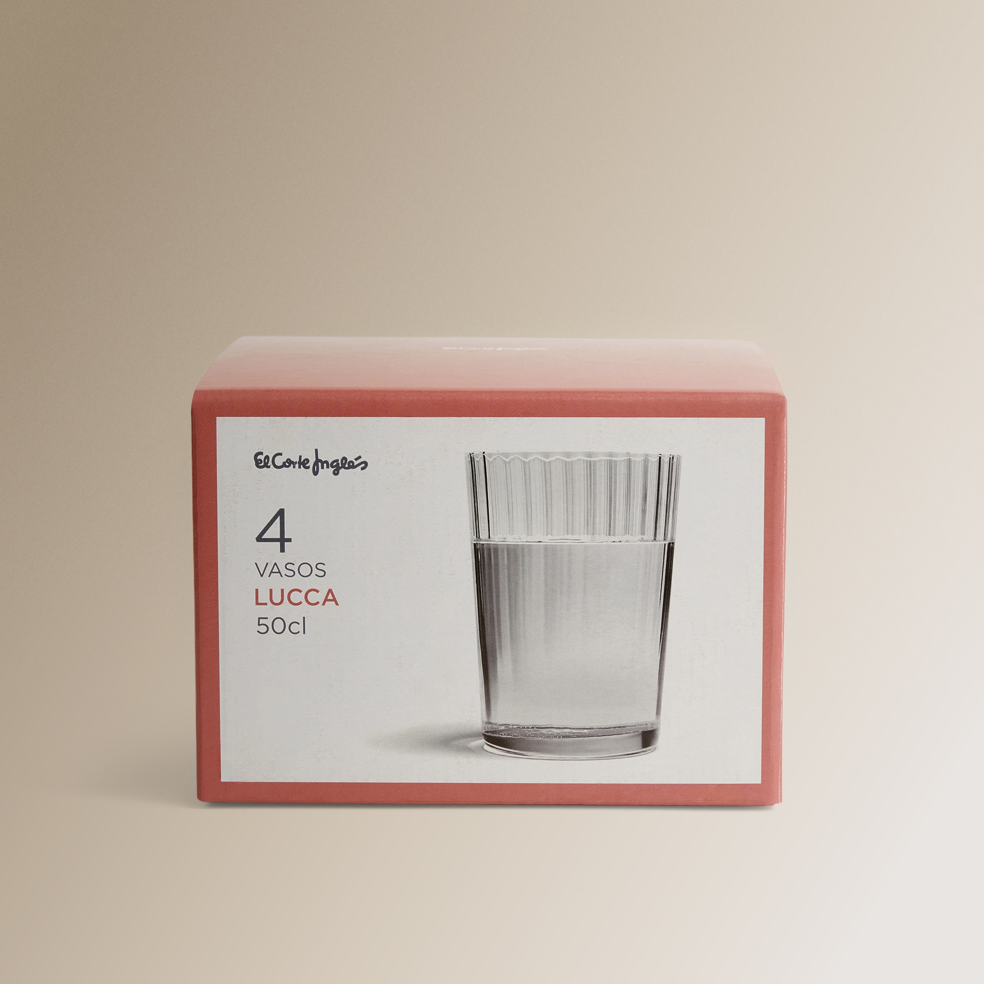 Conjunto de 4 Copos de Refresco Lucca Transparente-4